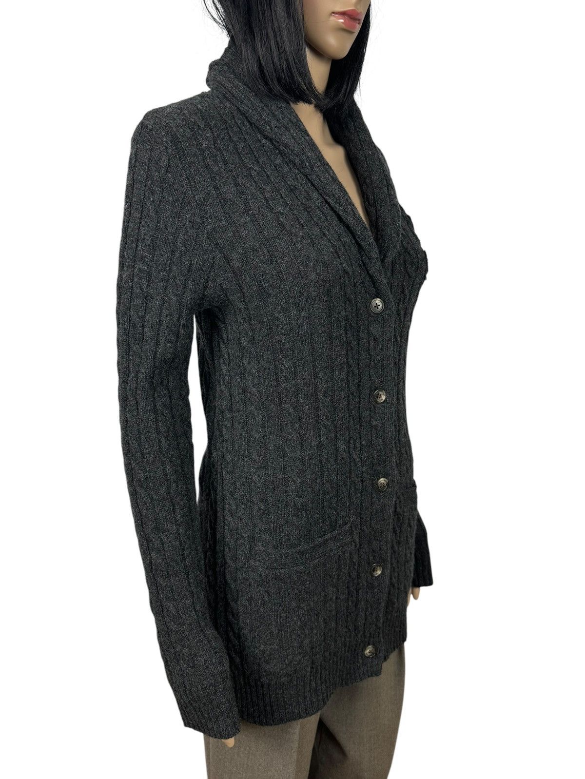 Lauren Ralph Lauren × Ralph Lauren Lauren Ralph Lauren Cable Knit Cardigan Wool Rabbit Hair Size S / US 4 / IT 40 - 3 Thumbnail