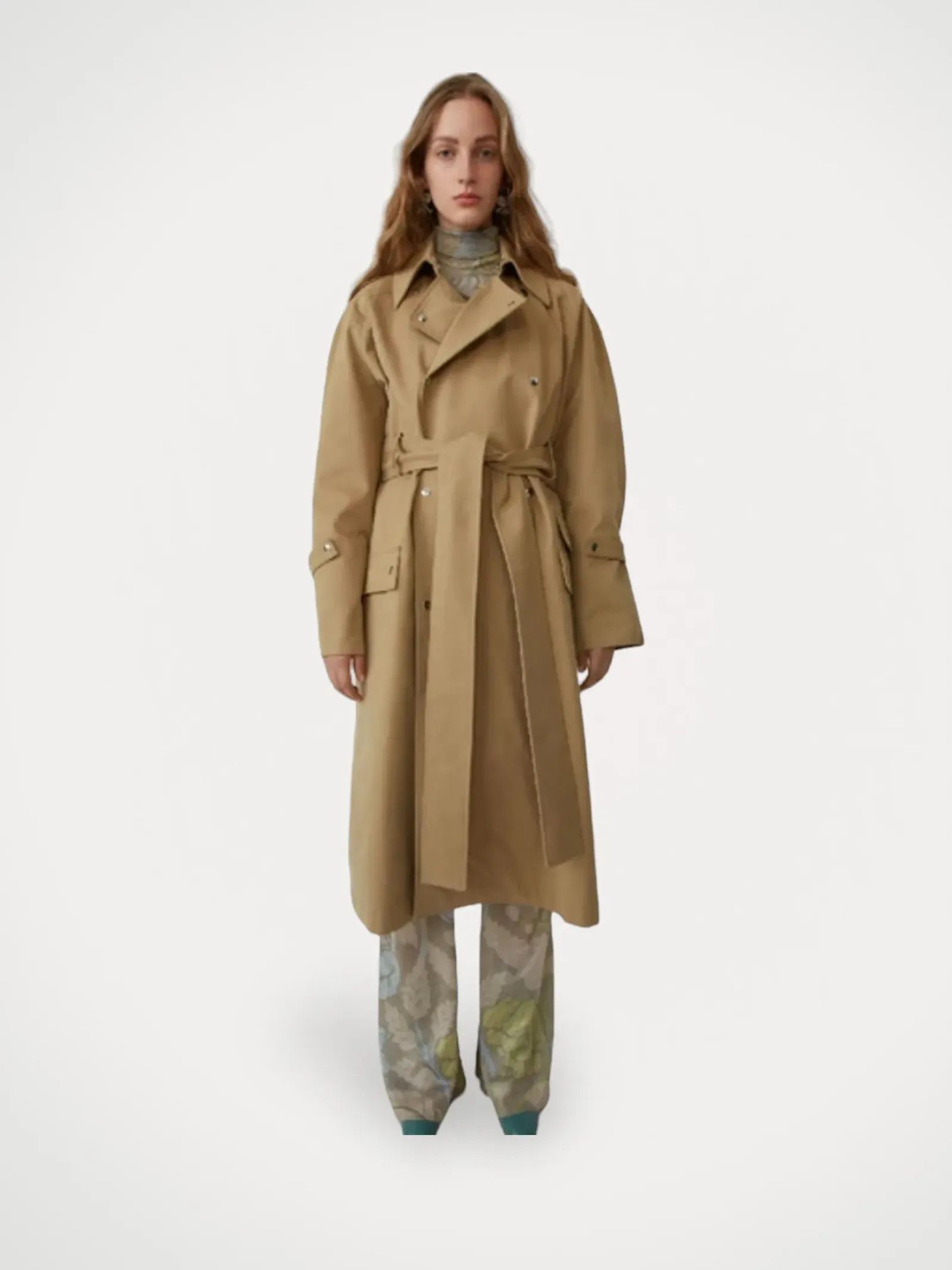 image of Acne Studios Coat in Beige, Women's (Size XS)