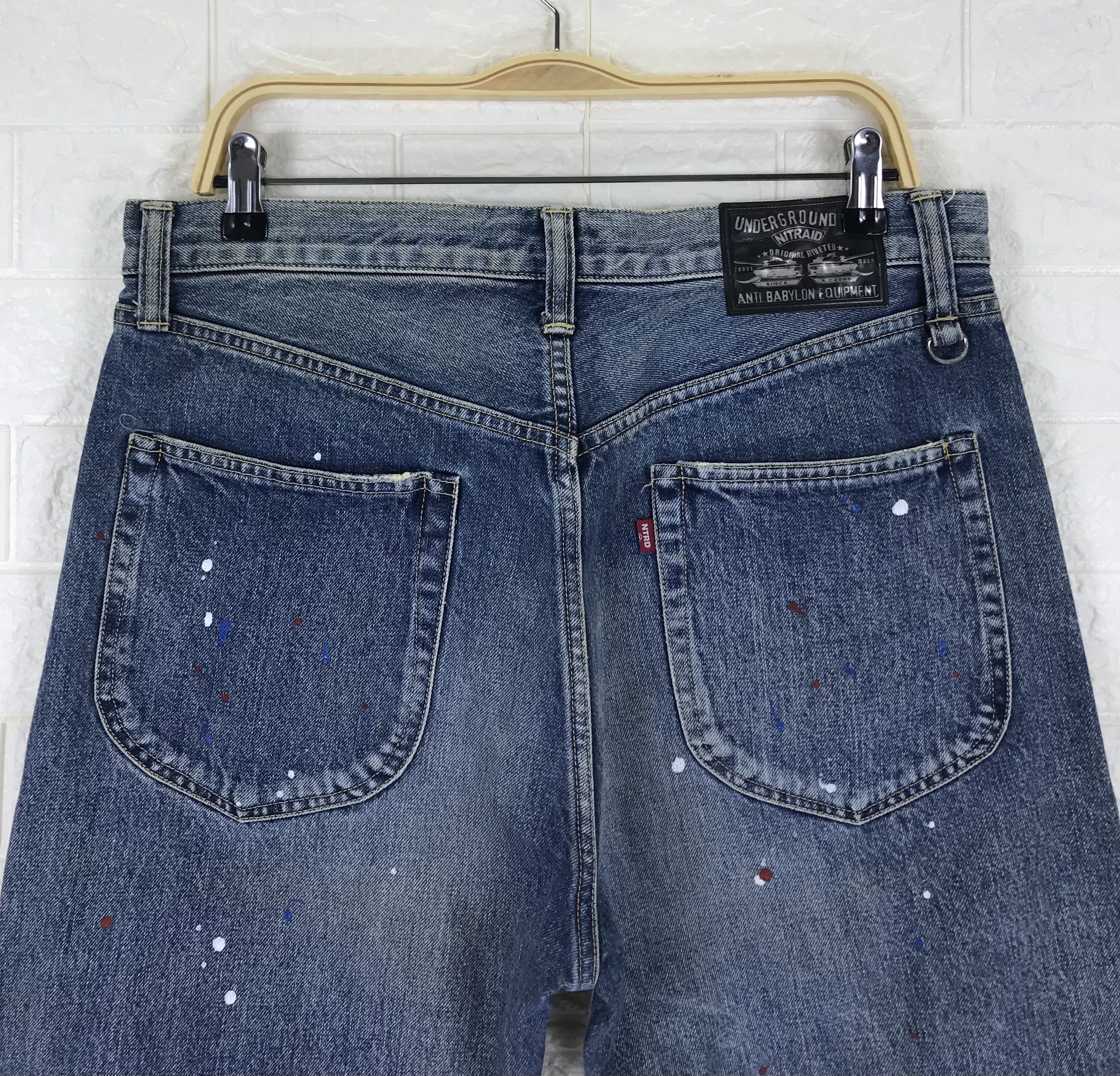 Nitraid Vintage Nitraid Japanese Paint Splatter Jeans Size US 34 / EU 50 - 6 Thumbnail