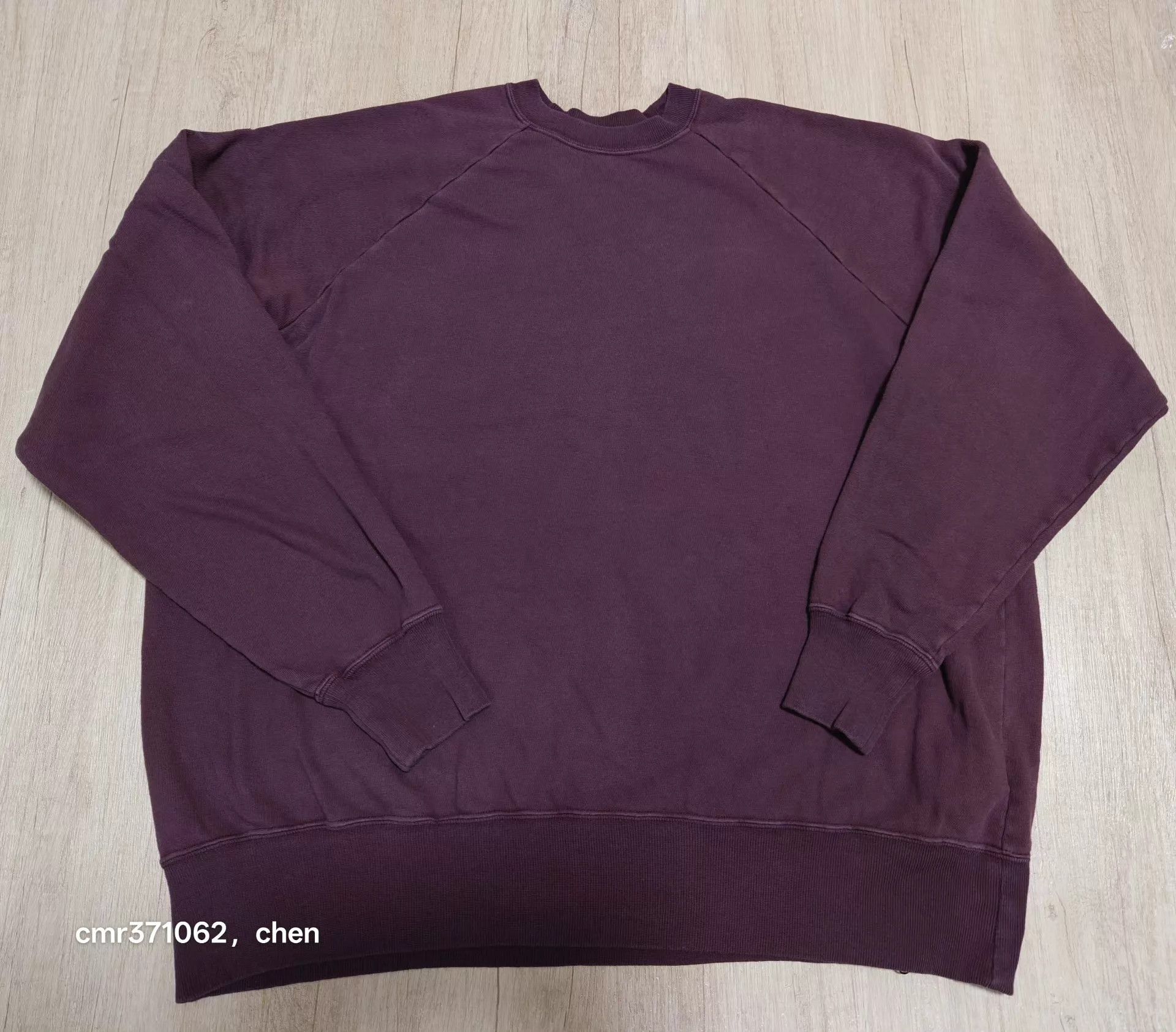 A.PRESSE APRESSE 26ss Vintage Crewneck Sweatshirt Burgundy 3 Size US L / EU 52-54 / 3 - 1 Thumbnail