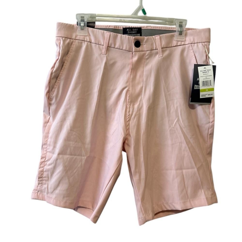 BNWT Men's Pink All Day Tech Shorts Size 30