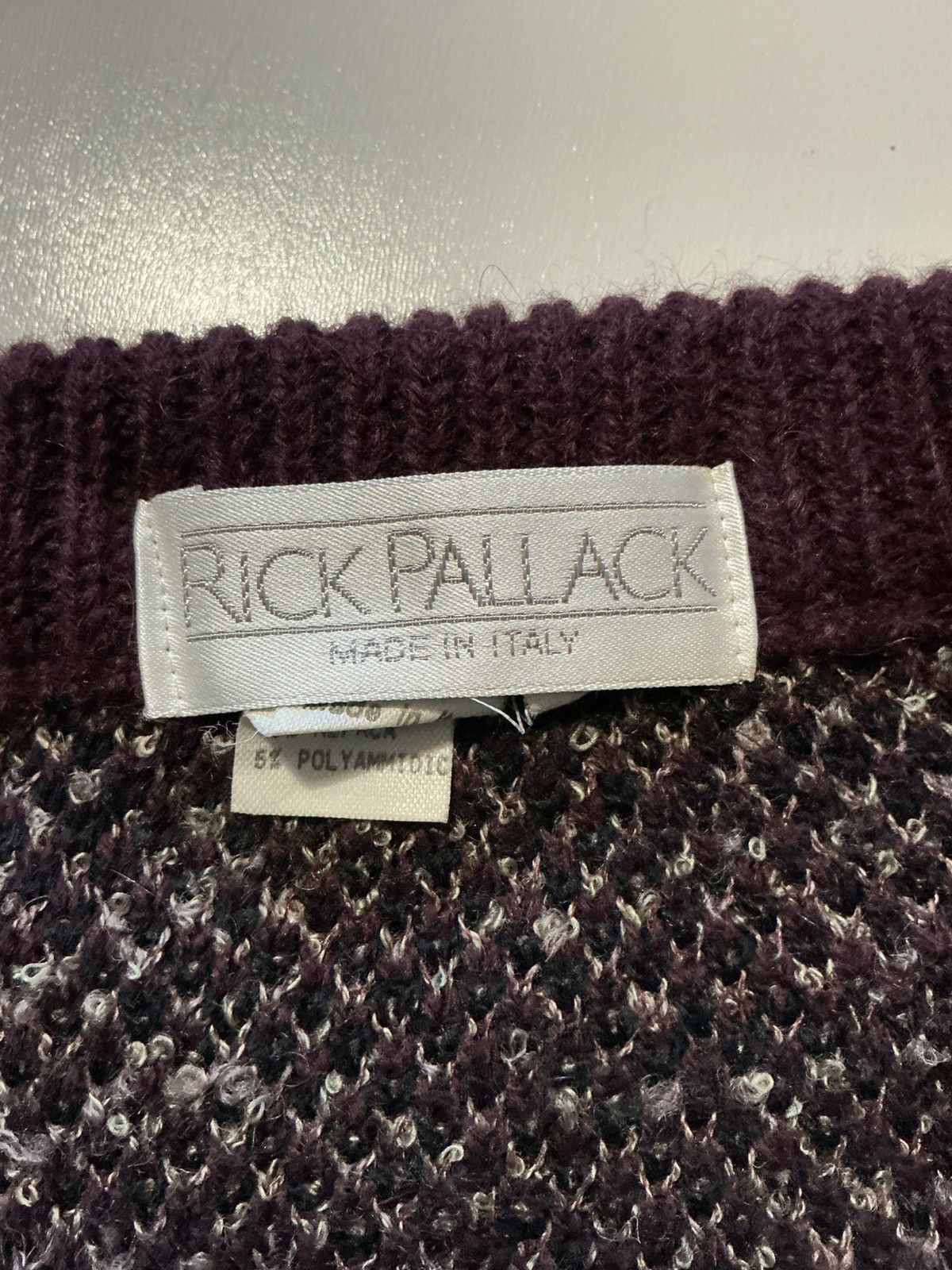 Vintage Vintage Rick Pallack Made In Italy Wool Alpaca Knit Sweater Size US S / EU 44-46 / 1 - 5 Thumbnail