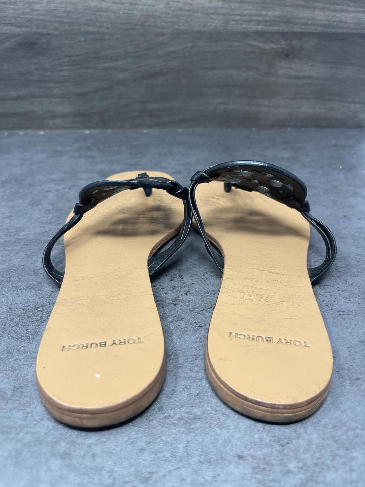 Other Tory Burch Sandals Womens Size 8 Miller Thong Black Brown Size US 8 / IT 38 - 5 Thumbnail