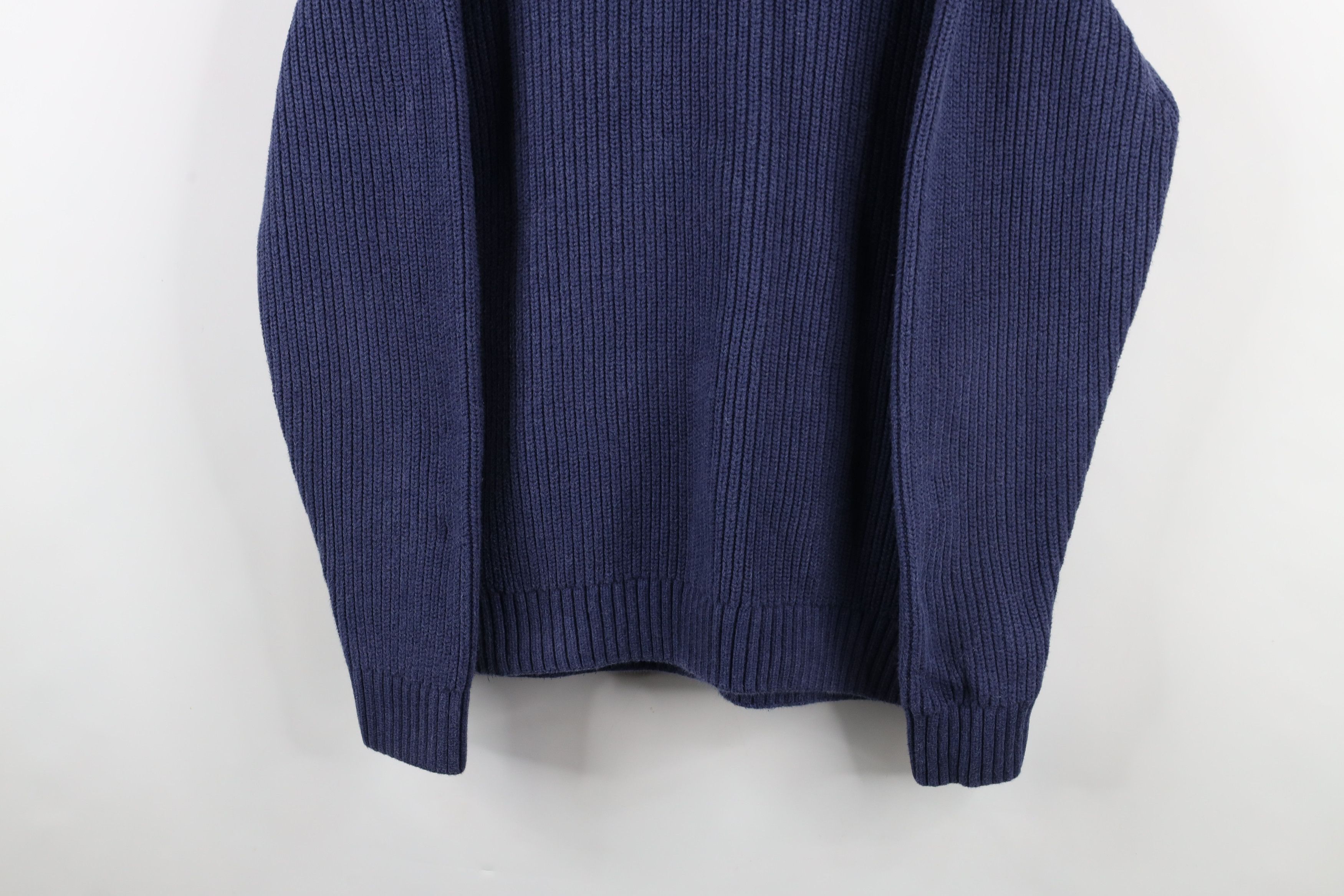 Duluth Trading Company × Vintage Duluth Trading Co Heavyweight Ribbed Knit Half Zip Sweater Size US L / EU 52-54 / 3 - 3 Thumbnail