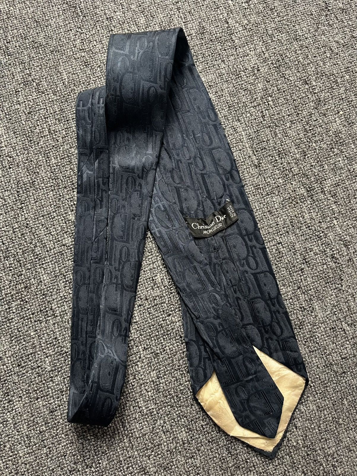 Hedi Slimane Crazy! Christian Dior monsieur all over logo dior tie Size ONE SIZE - 5 Thumbnail