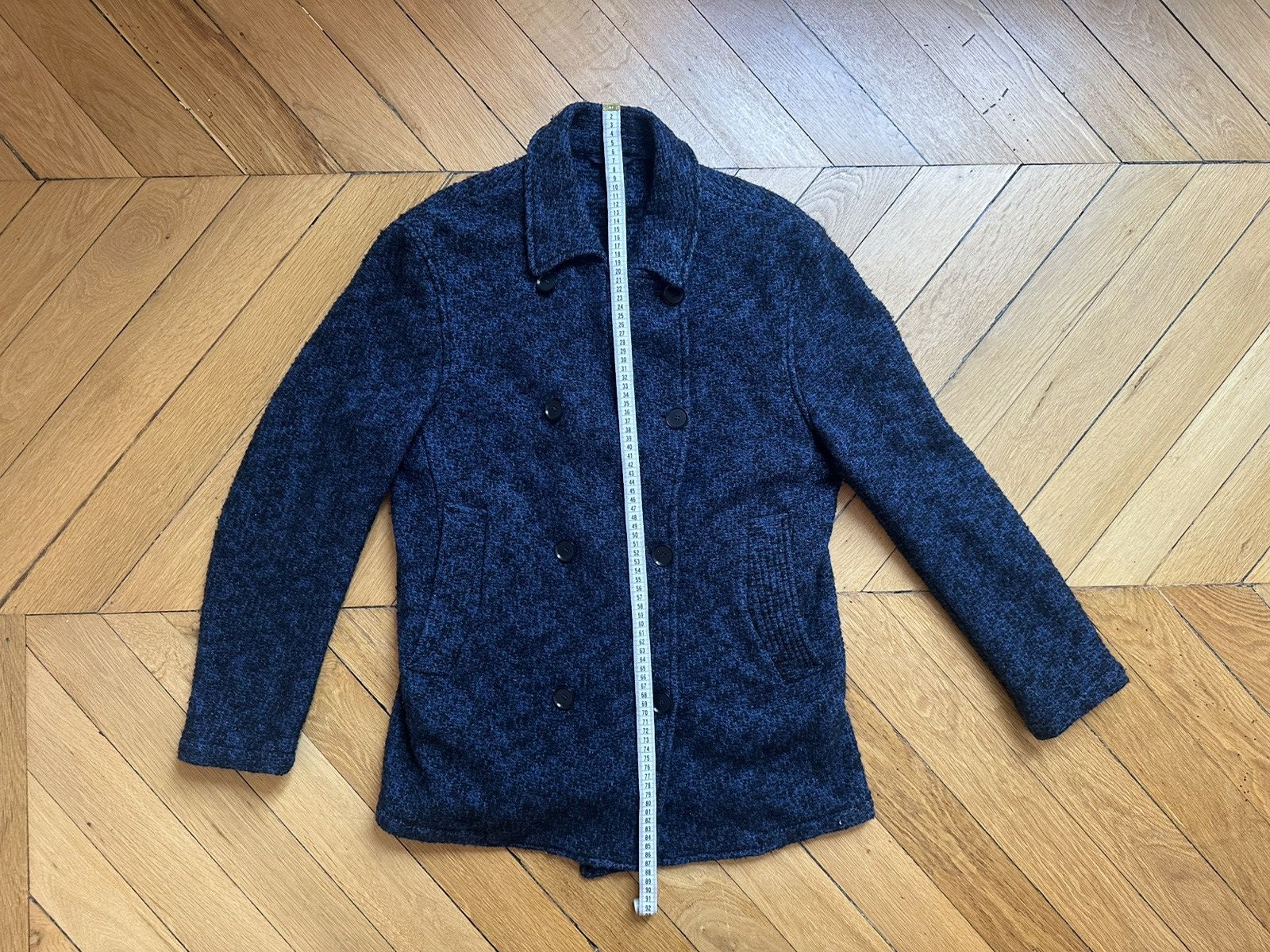 Eidos Napoli Knitted Mélange Peacoat Size US L / EU 52-54 / 3 - 5 Thumbnail
