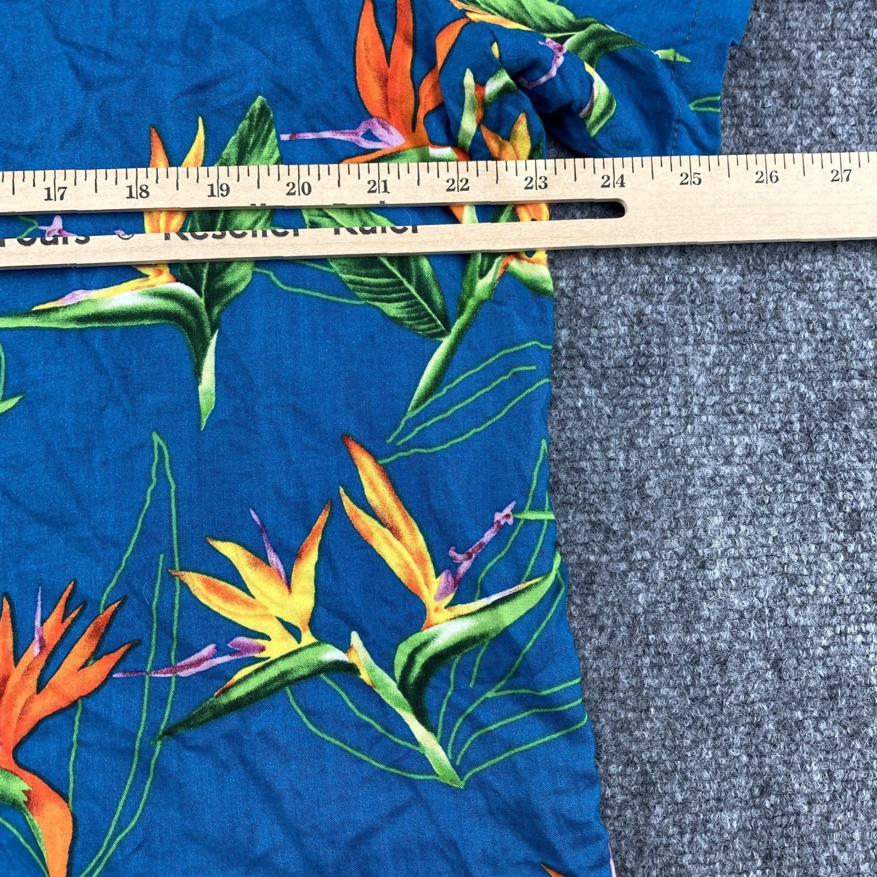 Hilo Hattie VINTAGE Hilo Hattie Hawaiian Shirt Mens XL Blue Aloha Floral Paper Made Hawaii Size US L / EU 52-54 / 3 - 7 Thumbnail