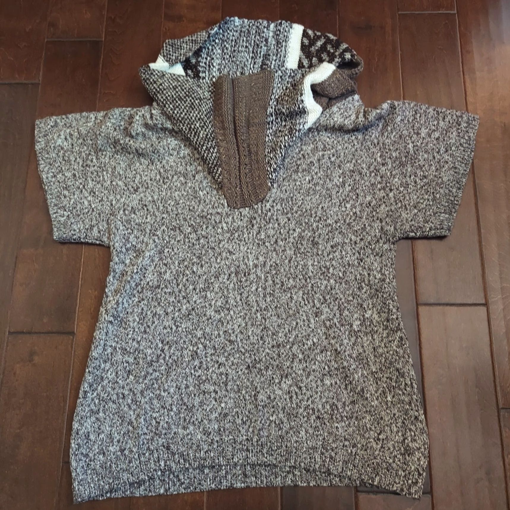 Vintage Style&co. Women's Gray Knitted Zip Turtle Neck Sweater - Size L - Solid Knit Cotton Acrylic Tunic Long Sleeve Womens Size L / US 10 / IT 46 - 2 Thumbnail