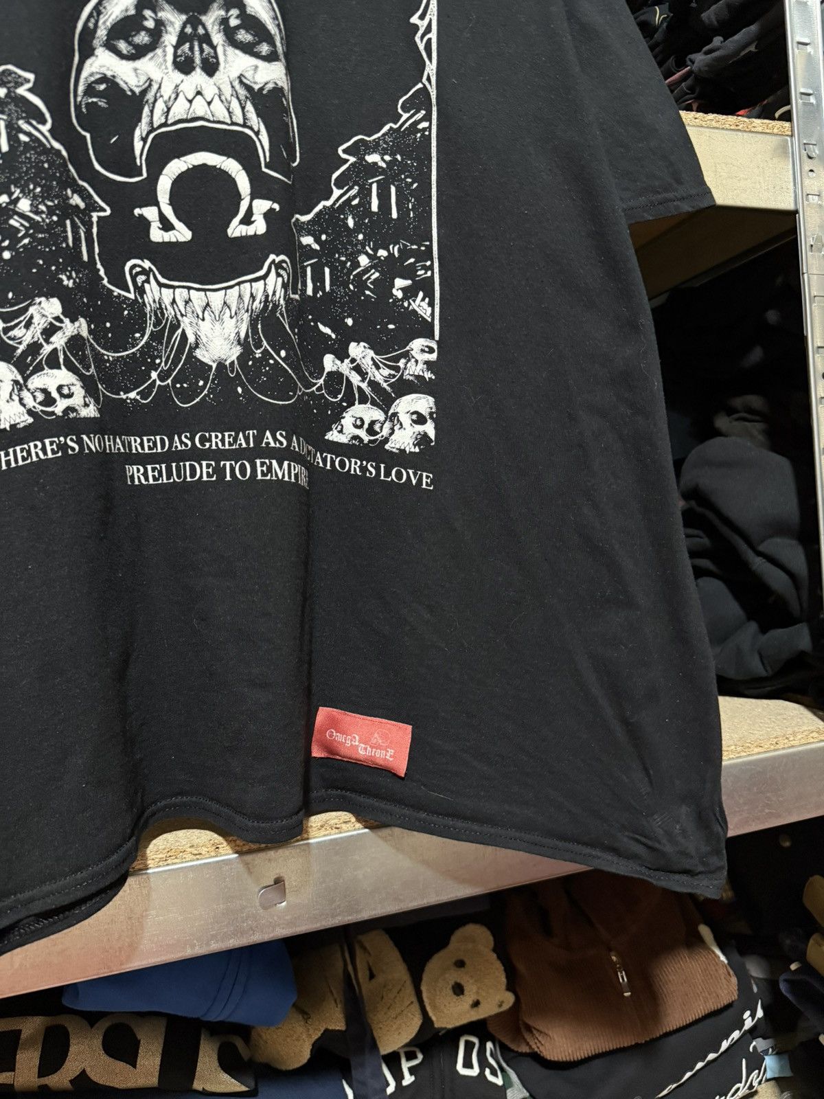 Band Tees × Vintage Vintage OMEGATHRONE DCLXVI BLACK MAETAL ROCK BAND T-Shirt Size US XXL / EU 58 / 5 - 6 Thumbnail