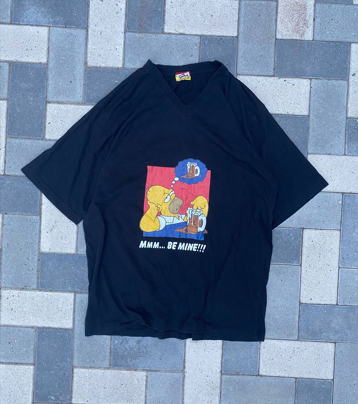 The Simpsons Vintage 1999 The Simpsons Homer “Mmm… Be Mine!!!” Tee Size US L / EU 52-54 / 3 - 9 Thumbnail