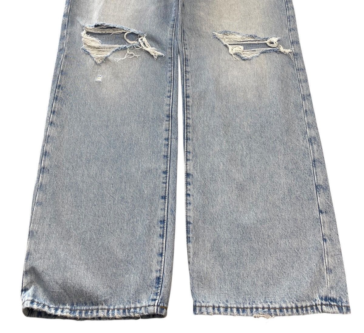 Gap Gap Faded Wash Ripped Style Straight Leg Jeans Size US 33 - 5 Thumbnail
