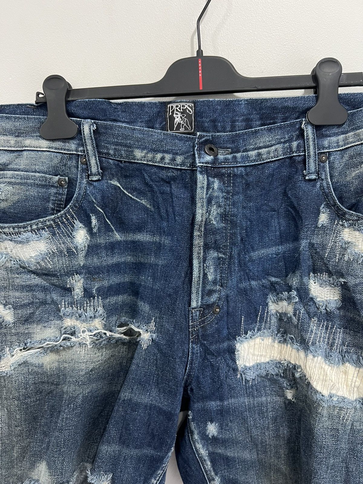 Prps Prps Denim Jean Shorts Distressed size 42 jorts Size US 42 / EU 58 - 4 Thumbnail