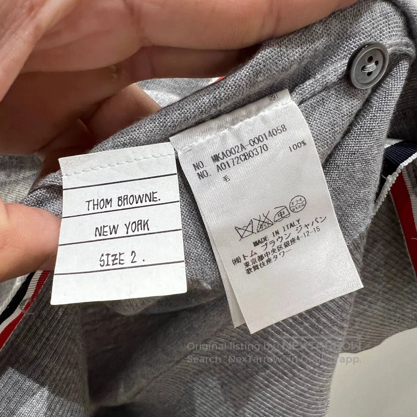 Thom Browne Thom Browne Classic 4-Bar Long Sleeve Sweater. Size US S / EU 44-46 / 1 - 4 Thumbnail