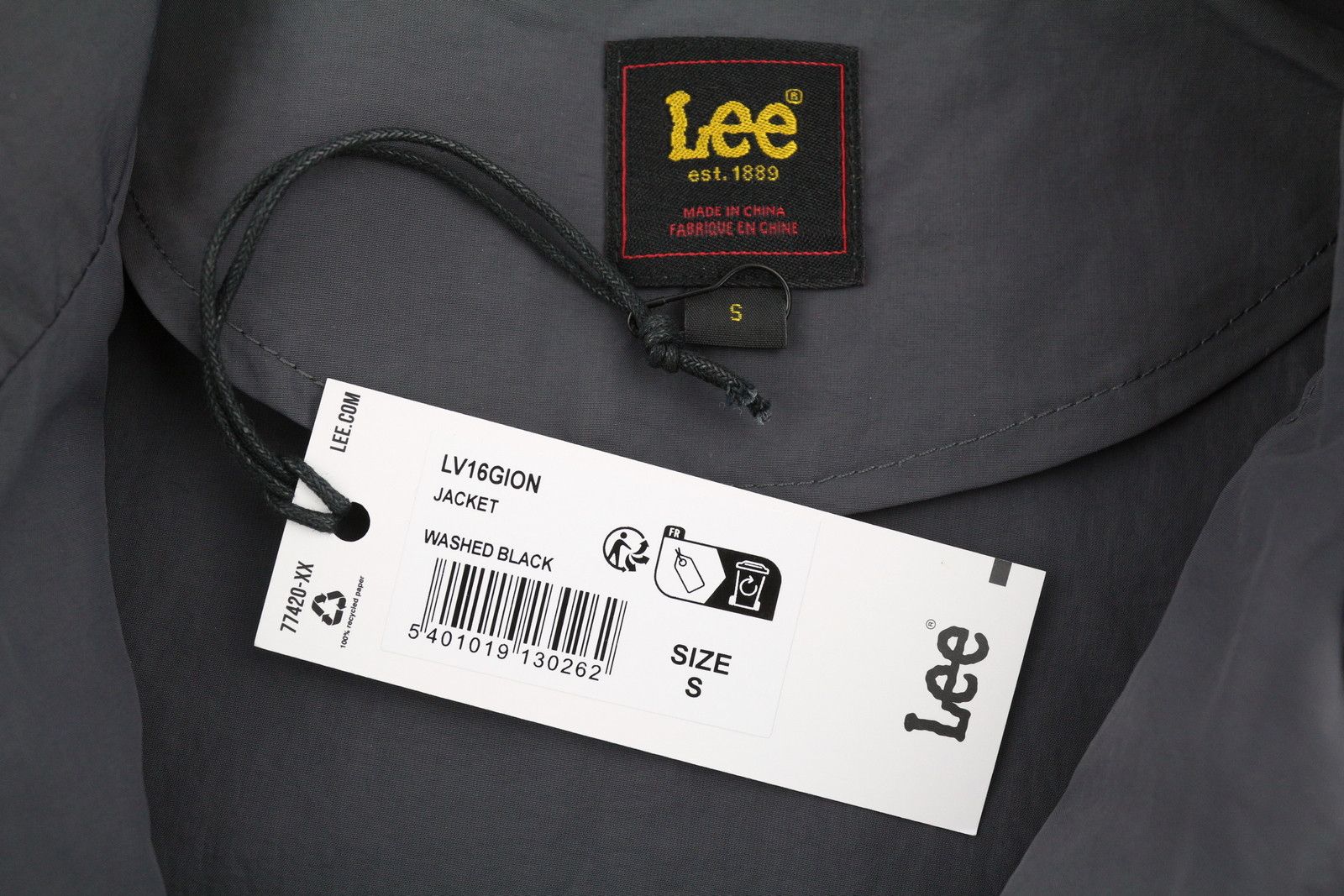 Lee S Washed Black Spread Neck Zip 87998 Size US S / EU 44-46 / 1 - 6 Thumbnail