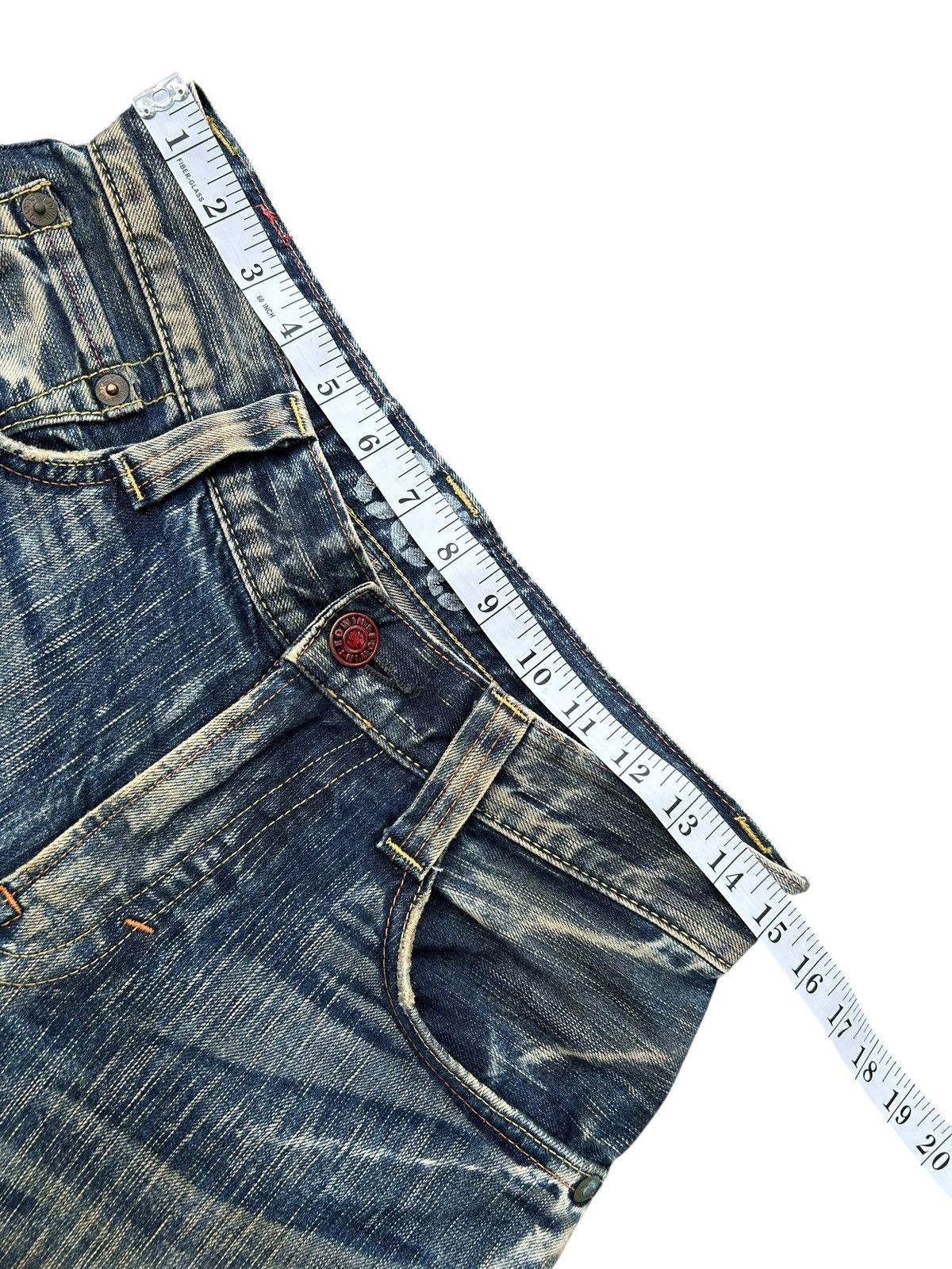 Kapital Vintage Flare Edwin Blue Trip 503 Rusty Denim Jeans Size US 30 / EU 46 - 12 Thumbnail