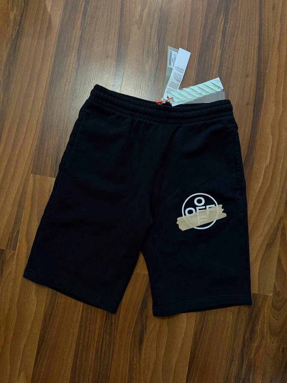 Off-White Off White Black Shorts Logo Size US 33 - 1 Thumbnail