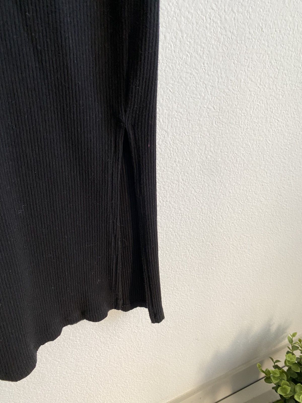 Other Black Maxi Ribbed Knit Body Dress Size M / US 6-8 / IT 42-44 - 4 Thumbnail