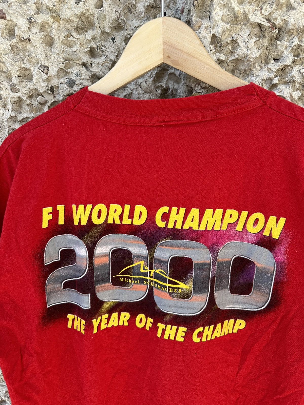 Formula 1 × Vintage Vintage Michael Shumacher 2000 world champion f1 tee Size US L / EU 52-54 / 3 - 5 Thumbnail