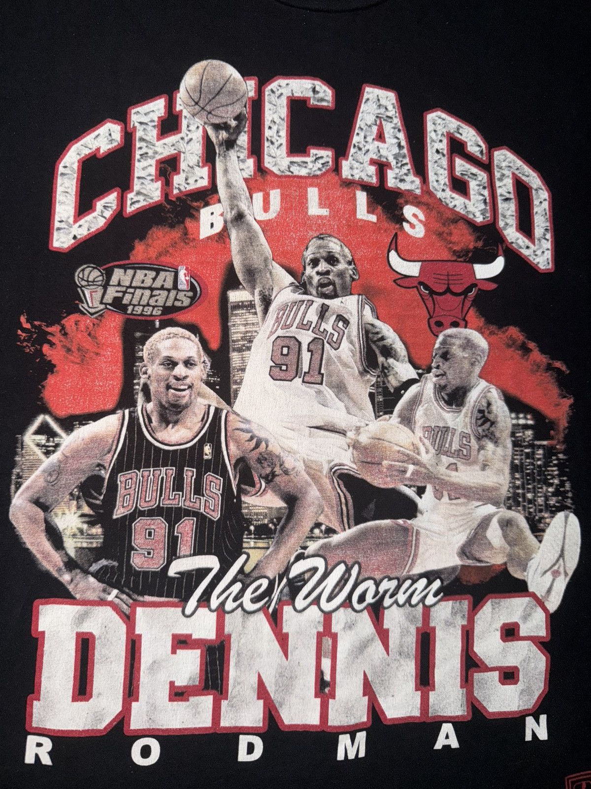 Mitchell & Ness Chicago Bulls Dennis Rodman the worm mitchell & Ness tee Size US M / EU 48-50 / 2 - 3 Thumbnail
