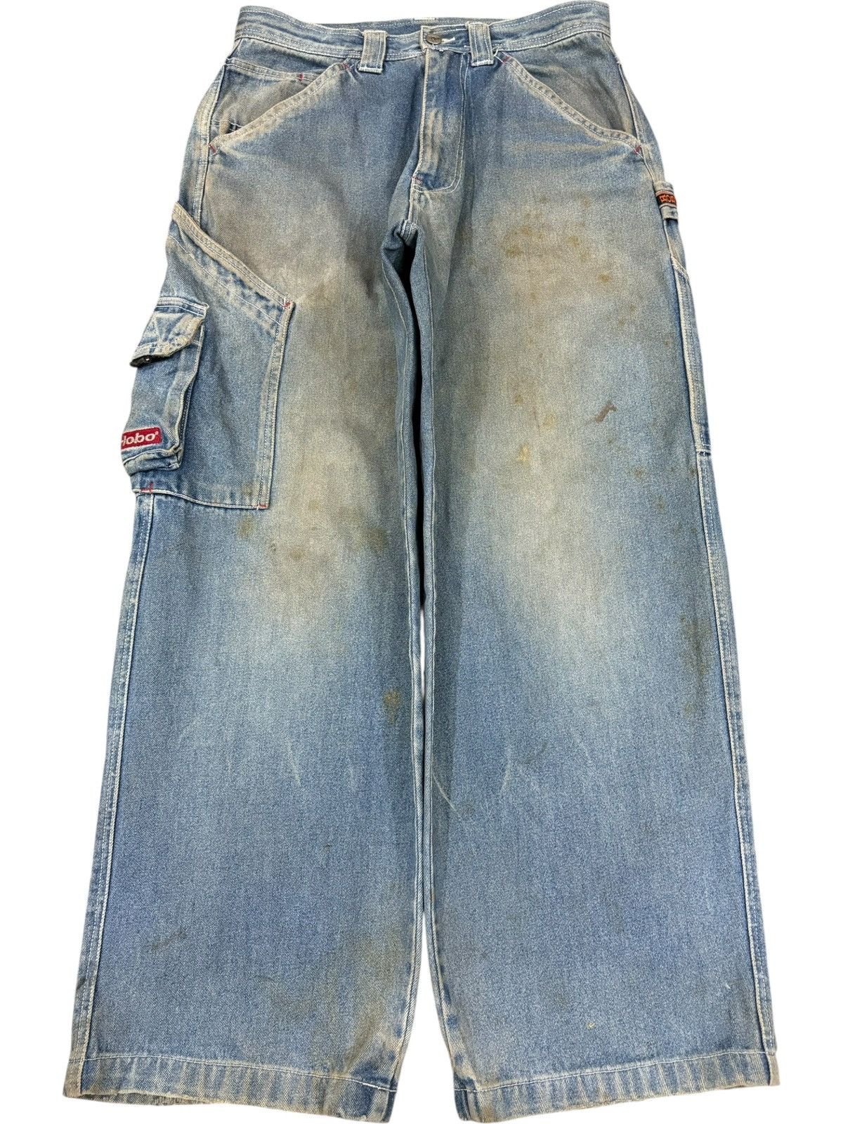 Vintage Hobo Cargo Carpenter Mud Wash Baggy Jeans