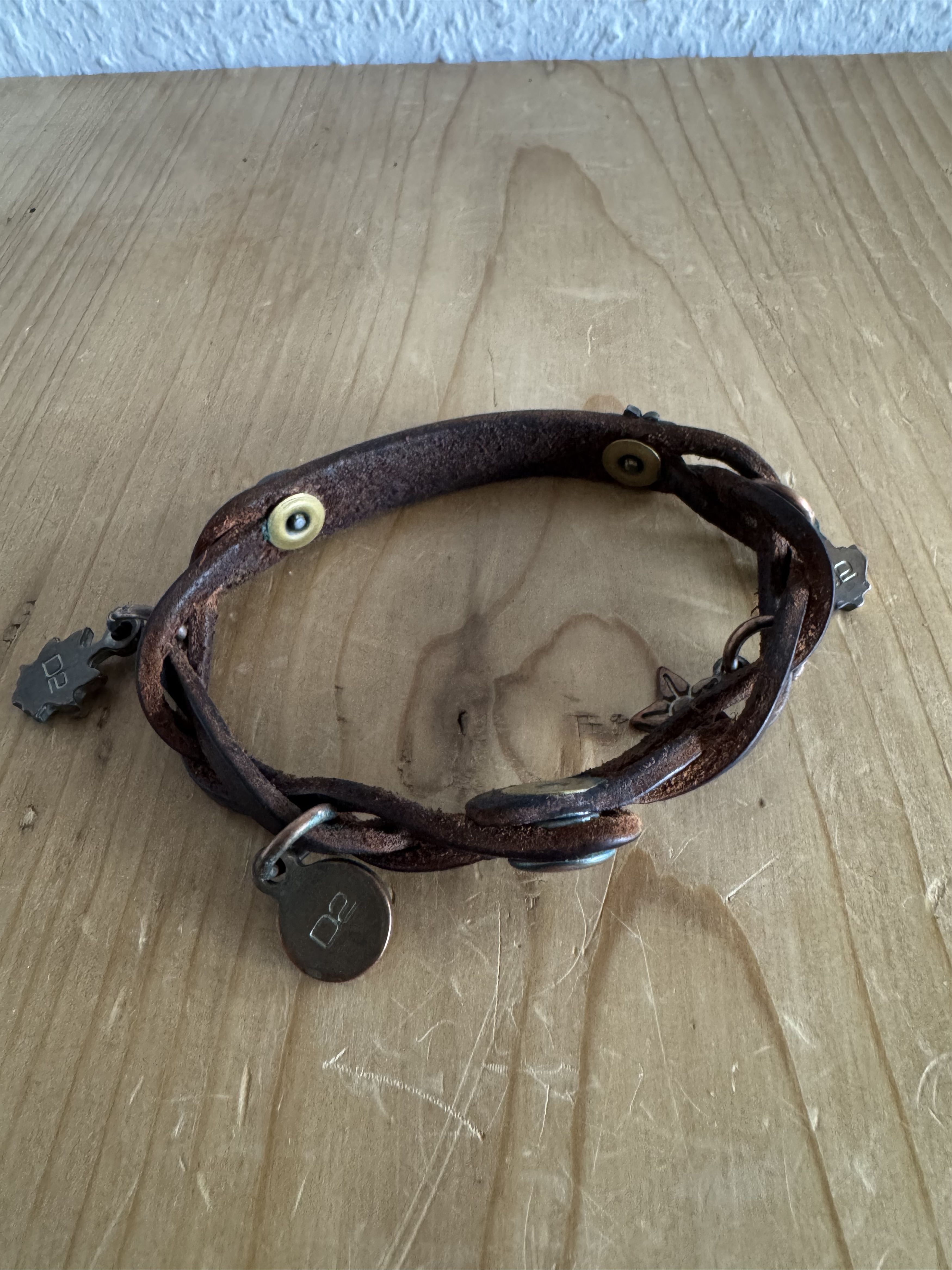 Dsquared2 Leather Charm Bracelet Size ONE SIZE - 4 Thumbnail