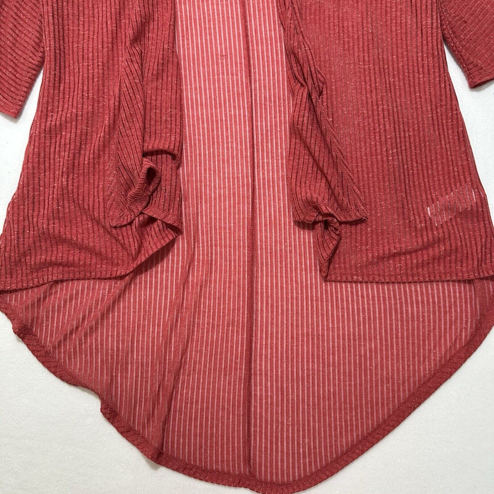 Other LuLaRoe Small Cardigan Sweater Open Front Pink Flax Blend Size S / US 4 / IT 40 - 7 Thumbnail