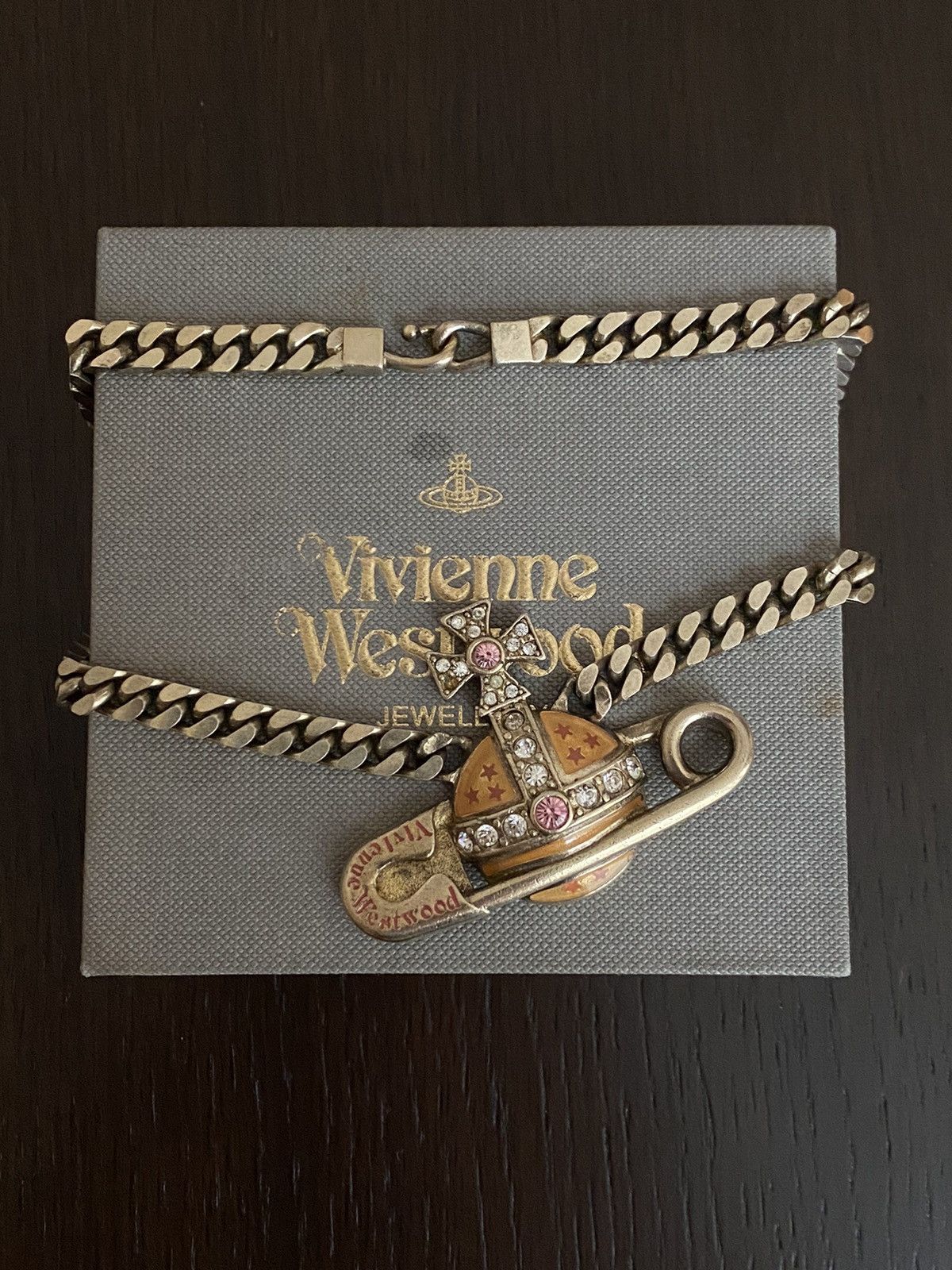 Vivienne Westwood 2002 Giant Safety Pin Orb Choker Size ONE SIZE - 5 Thumbnail