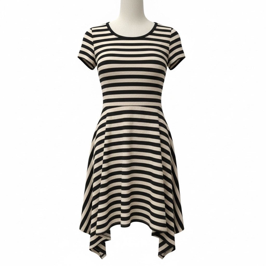 Forever 21 Forever 21 Women’s Large Striped Short Sleeve Dress Size L / US 10 / IT 46 - 1 Thumbnail