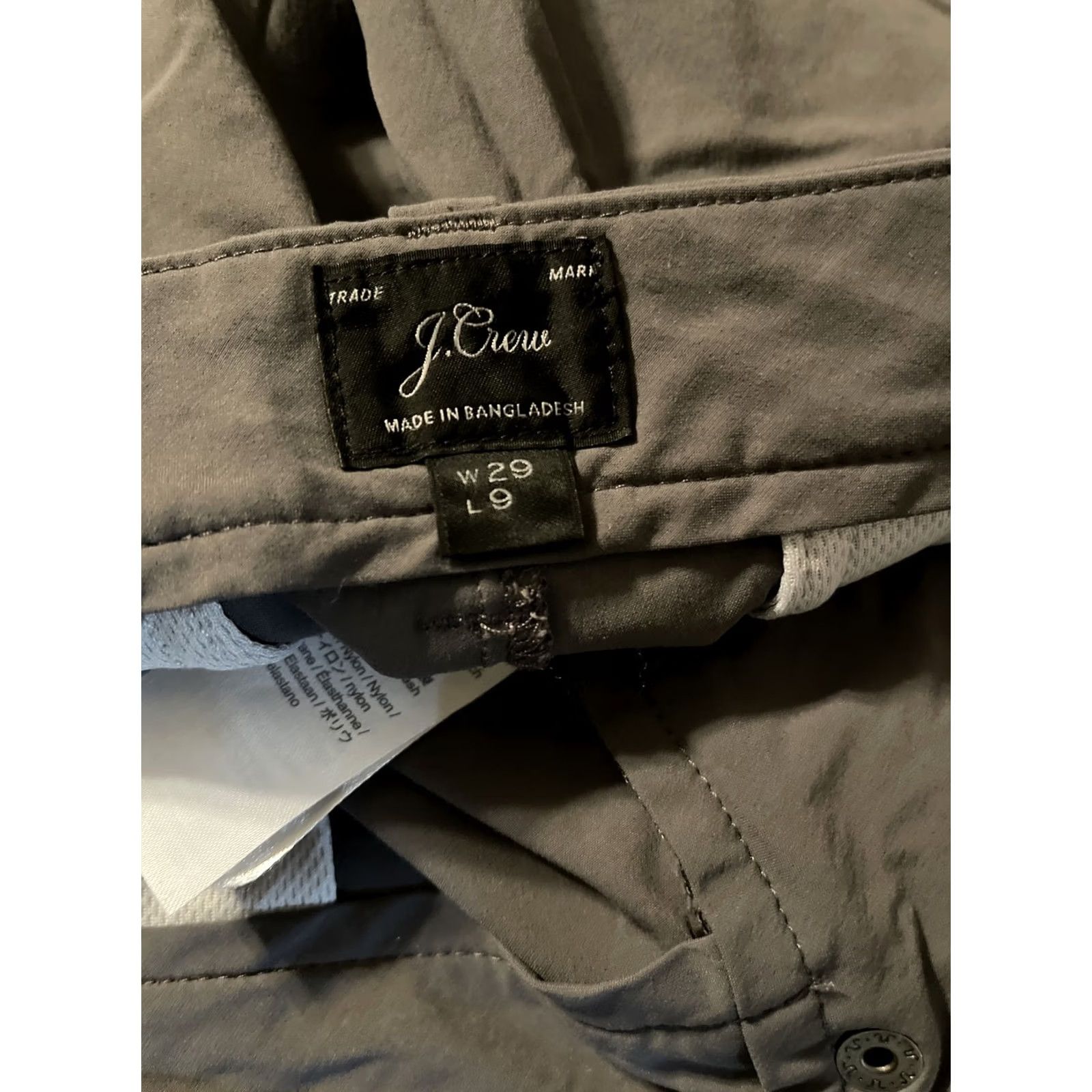 J.Crew J.CREW Chino Shorts Golf Tech Stretch Nylon Gray Men's 29 9L Size US 29 - 4 Thumbnail