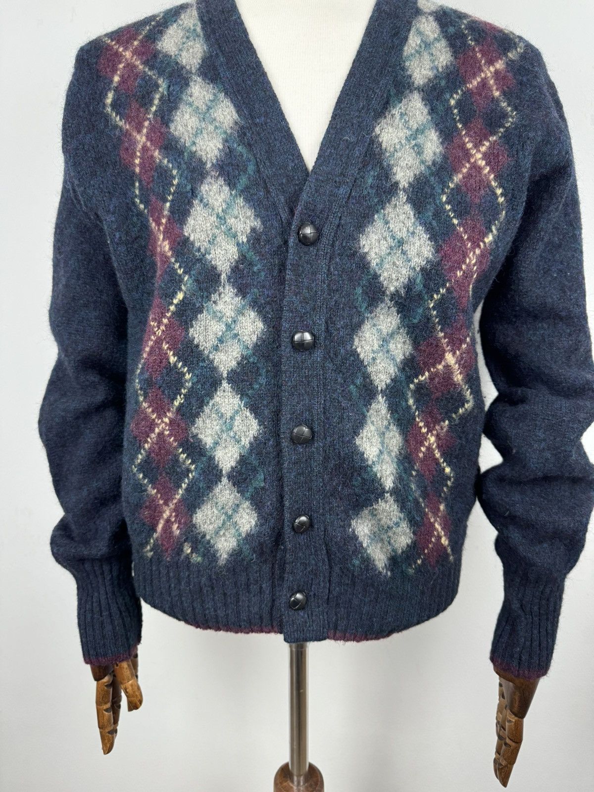 Vintage × Woodward Vintage Woodward Wool Cardigan Sweater Made In Ireland Size US L / EU 52-54 / 3 - 3 Thumbnail