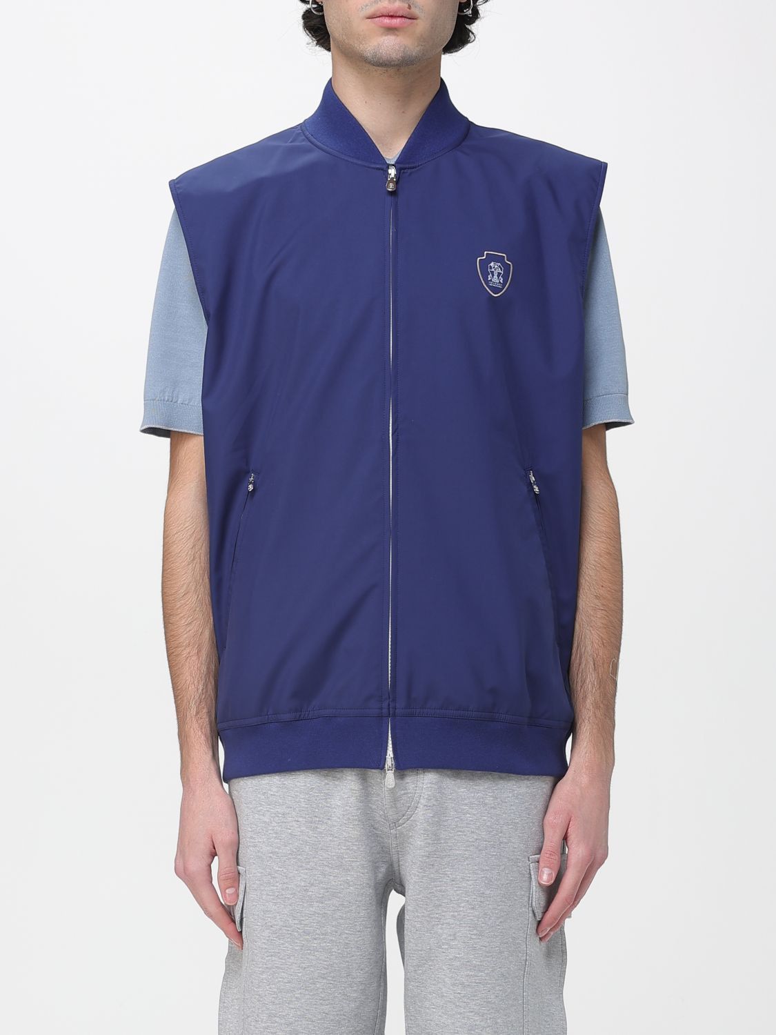 Brunello Cucinelli Brunello Cucinelli Polo Shirt Men Blue Size US M / EU 48-50 / 2 - 1 Thumbnail