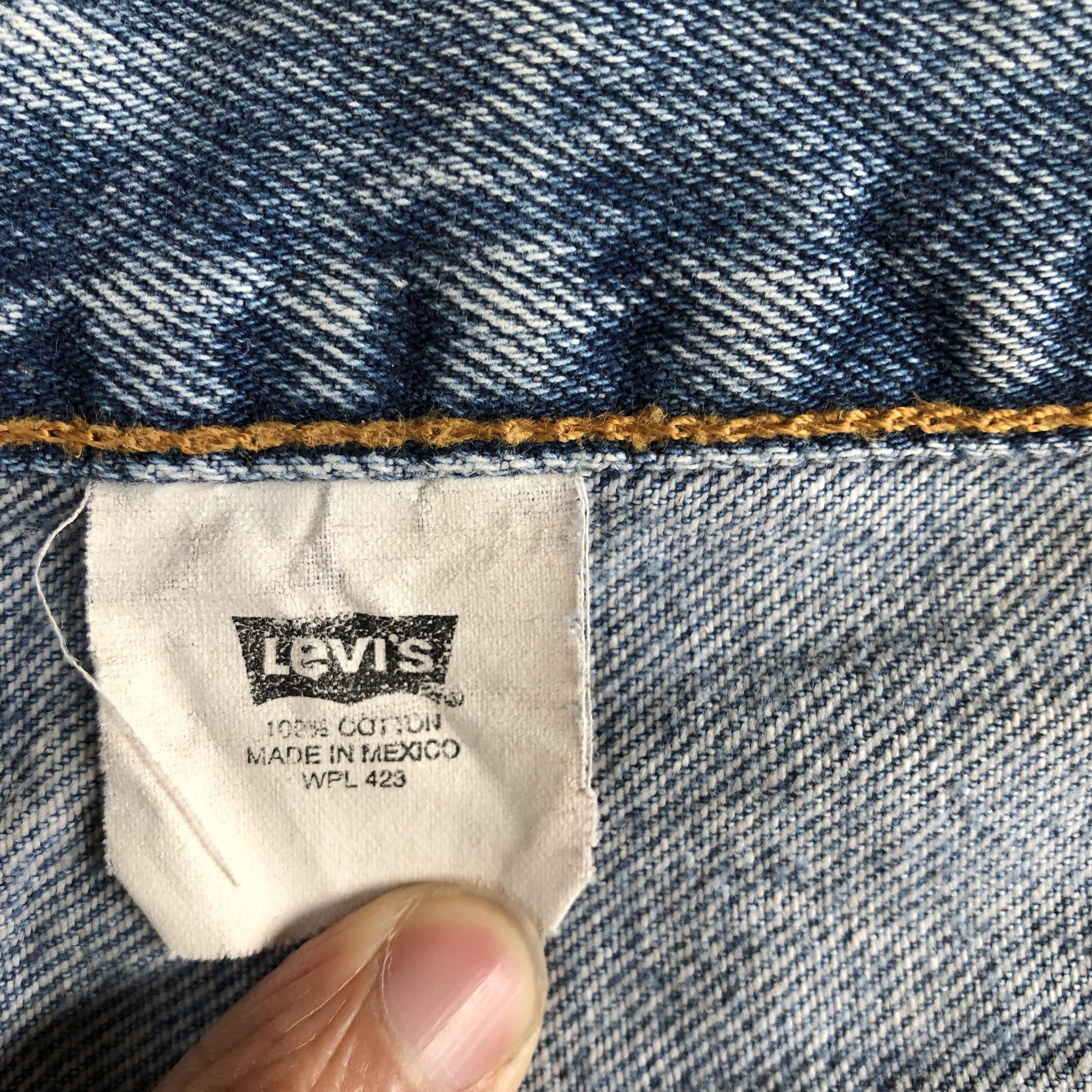 Levi's Vintage 90's Levis 501 Faded Jeans Levi's Light Wash Denim Size US 34 / EU 50 - 9 Thumbnail