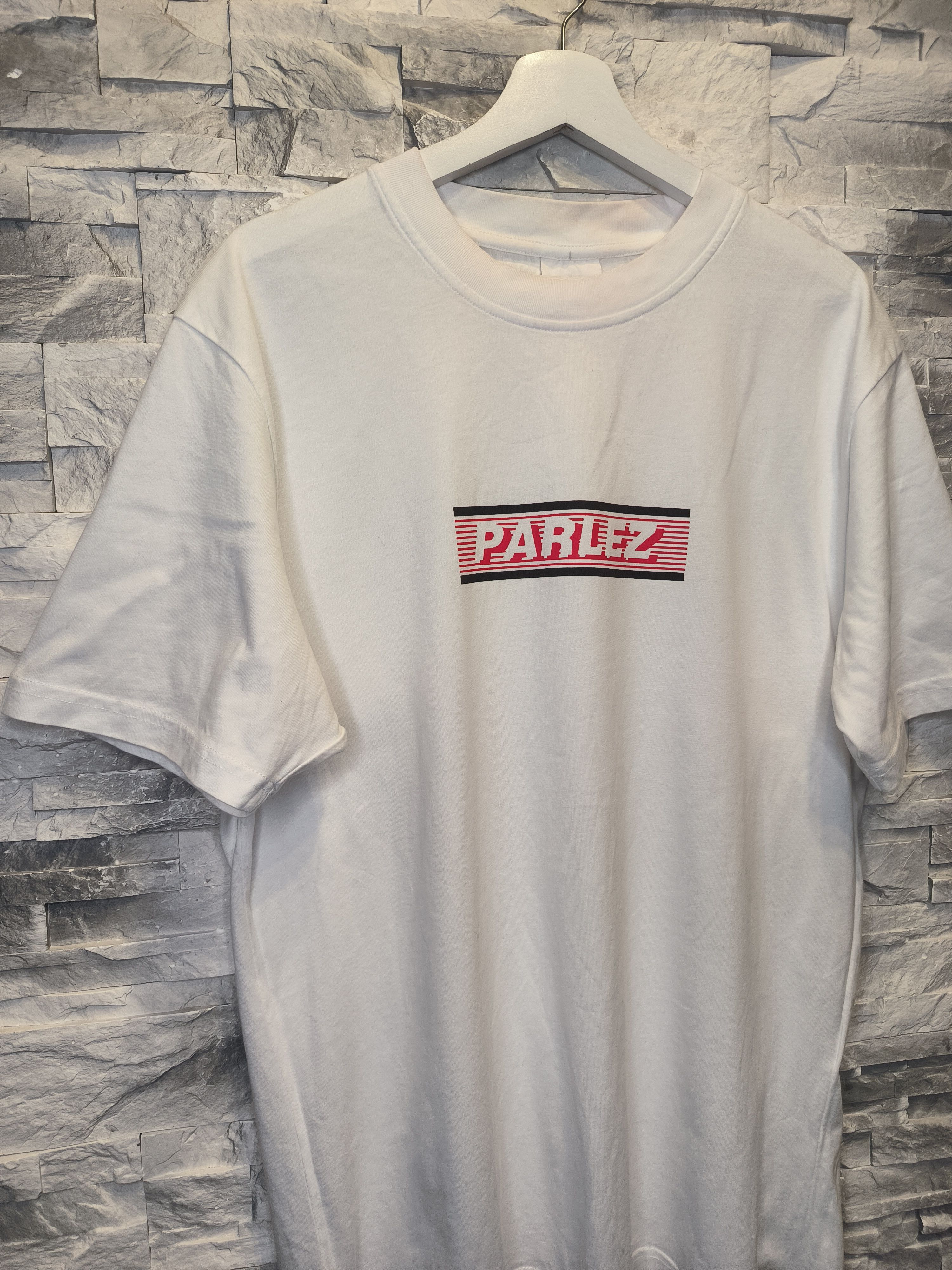 Parlez Parlez T-Shirt Tee White Logo Size US L / EU 52-54 / 3 - 3 Thumbnail