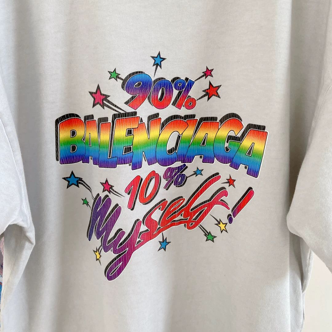Balenciaga Balenciaga Vintage Distressed Print T-Shirt S With tags Size US S / EU 44-46 / 1 - 5 Thumbnail