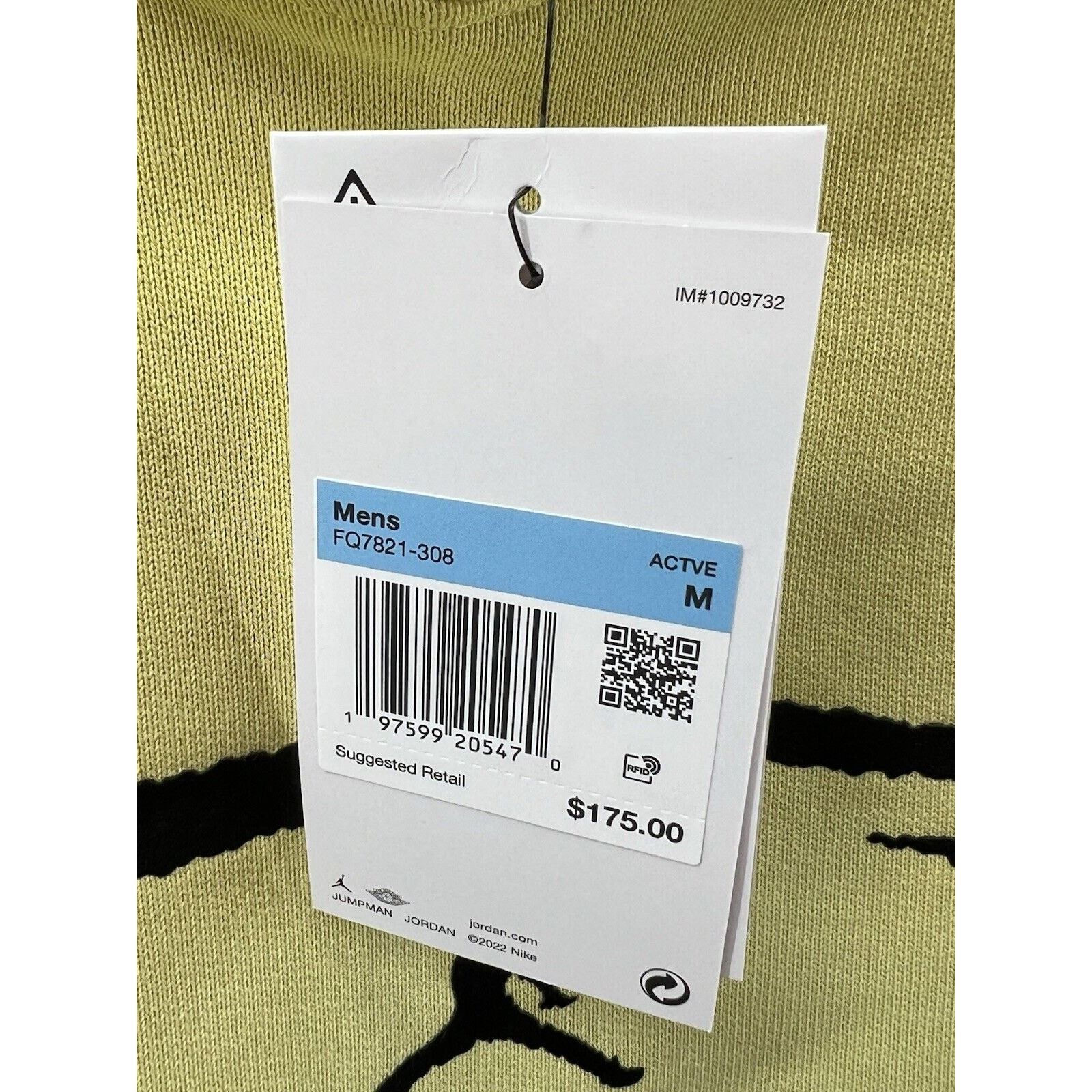 Jordan Brand Nike Air Jordan Travis Scott Celery Hoodie Medium FQ7821-308 Size US M / EU 48-50 / 2 - 4 Thumbnail