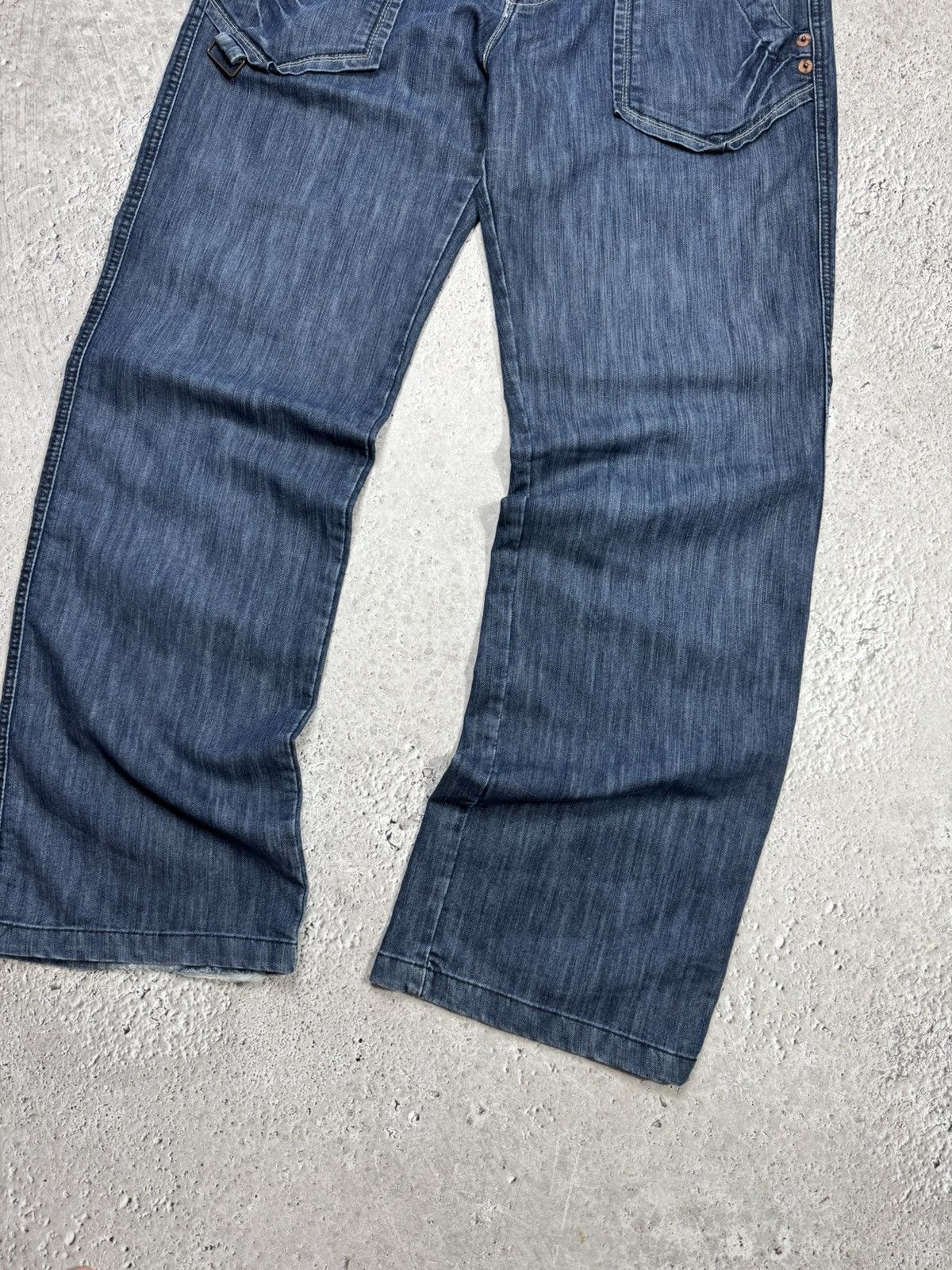 Other Baggy Jeans Blue Denim Buckle Back Wide Leg Y2K Skater Pants Size US 36 / EU 52 - 9 Thumbnail