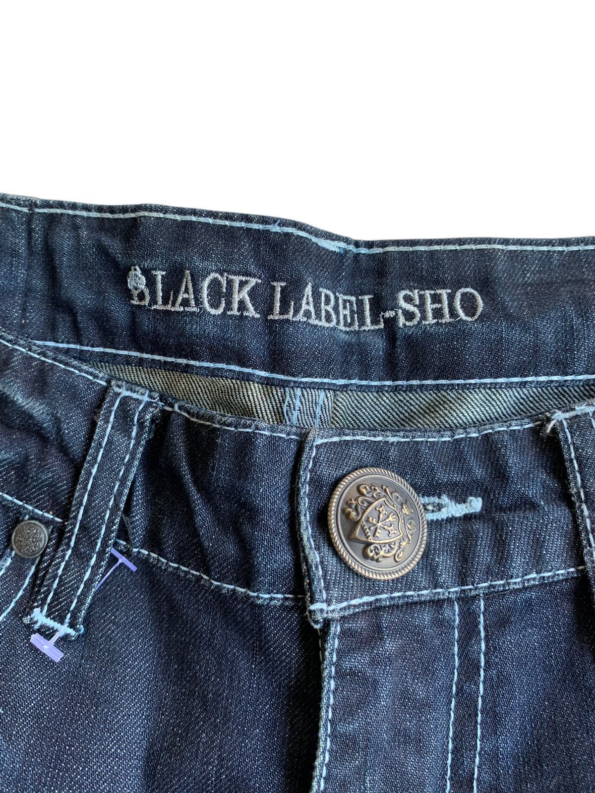 If Six Was Nine × Japanese Brand × Tornado Mart FLARE💥BLACK LABEL SHO RUSTY MUDMAX PUNK DISTRESSED DENIM Size US 31 - 10 Thumbnail
