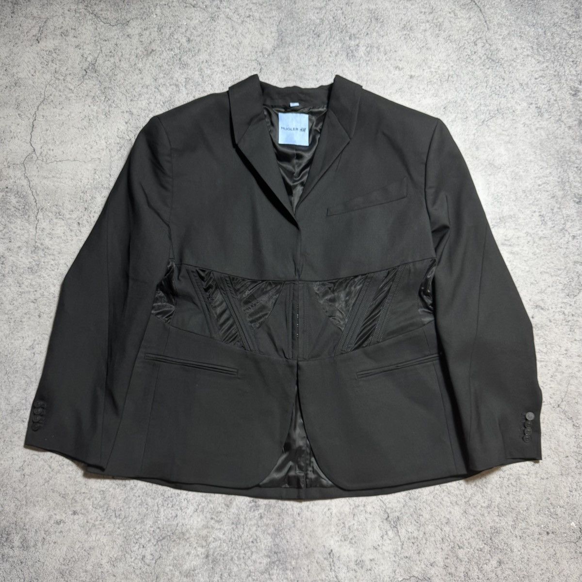 NEW Mugler x H&M Corset Blazer