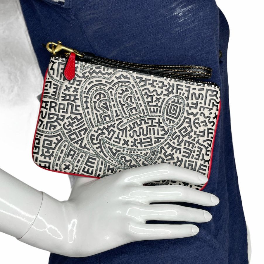 Coach Disney Mickey Mouse X Keith Haring Wristlet Bag