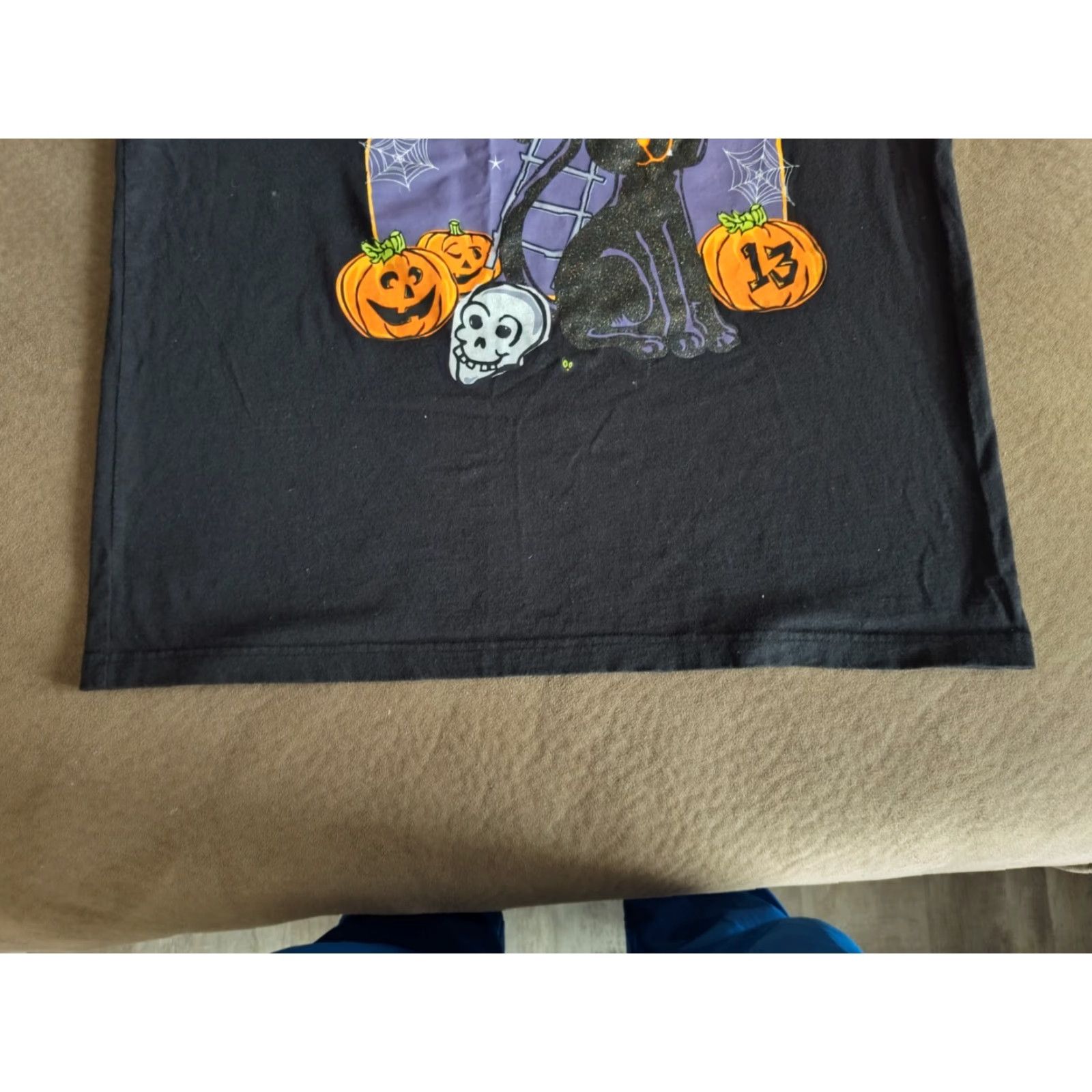 Vintage VINTAGE Halloween 13 Black Cat T-Shirt Women Plus Size 16W Short Sleeve 90s Halloween Costume Size XXL / US 16-18 / IT 52-54 - 2 Thumbnail