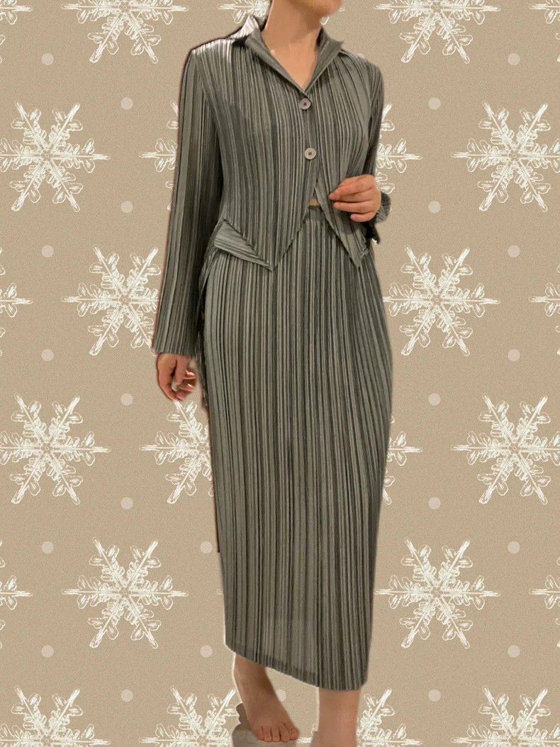 Issey Miyake Issey Miyake size:2 A grey main line glossy fabric flower Size M / US 6-8 / IT 42-44 - 5 Thumbnail