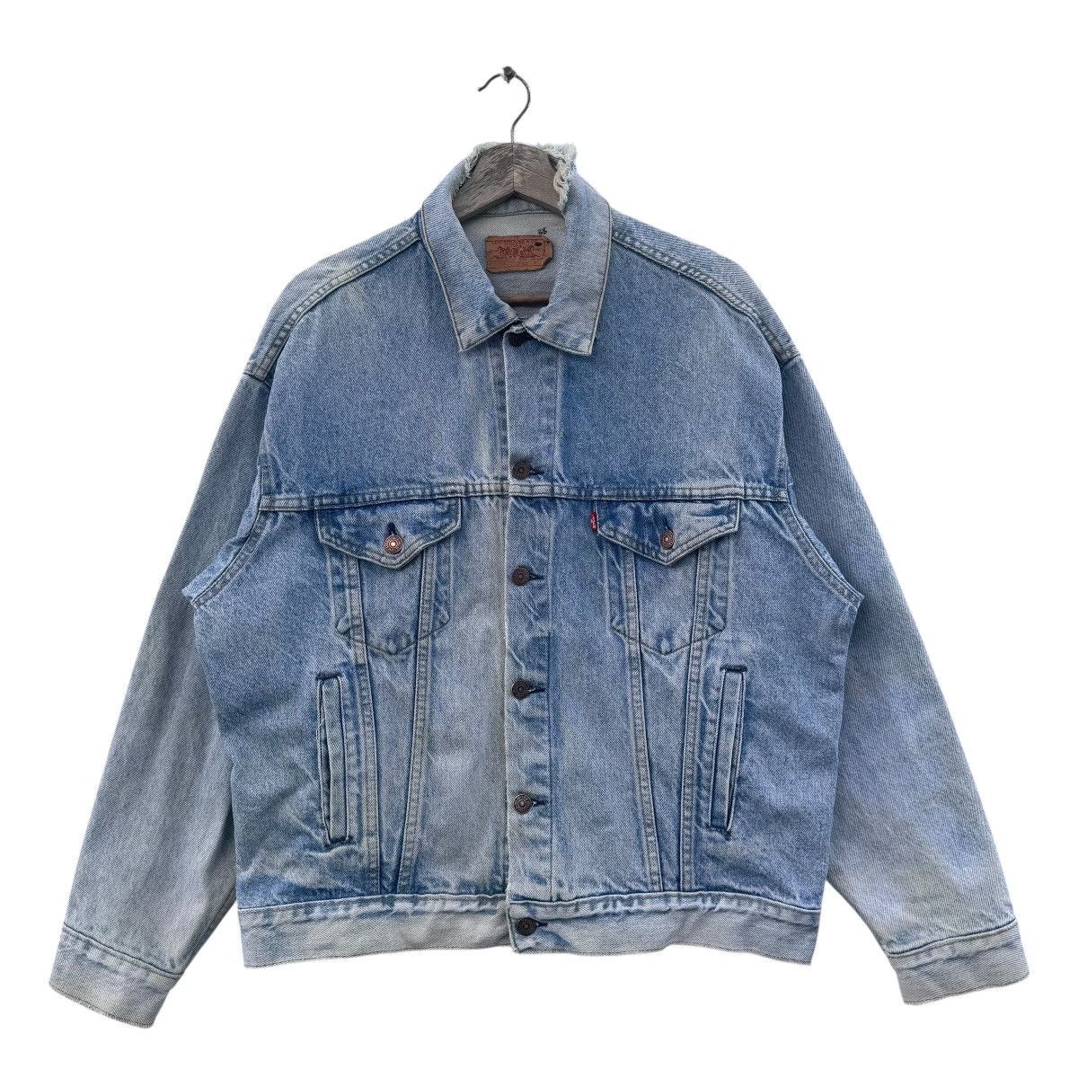 Levi's 80s Levis Denim Trucker Jacket Size US M / EU 48-50 / 2 - 1 Thumbnail