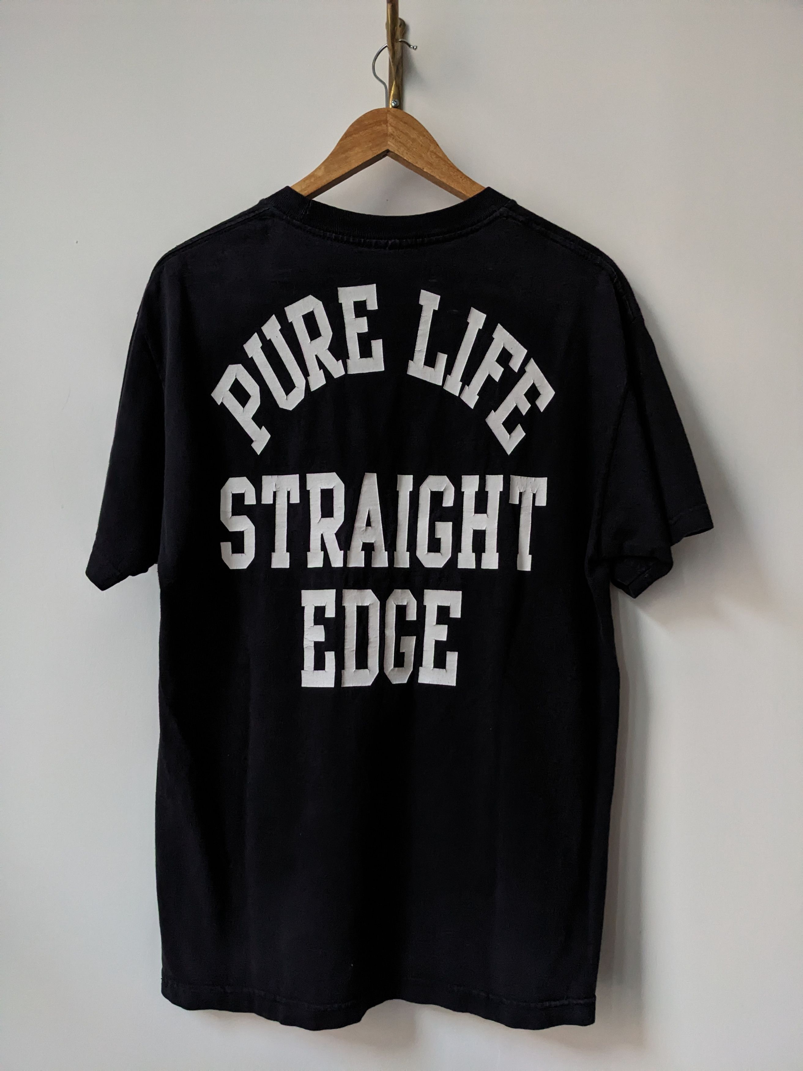 Vintage Vintage Straight Edge Pure Life Hardcore Punk T-shirt M Size US M / EU 48-50 / 2 - 1 Thumbnail