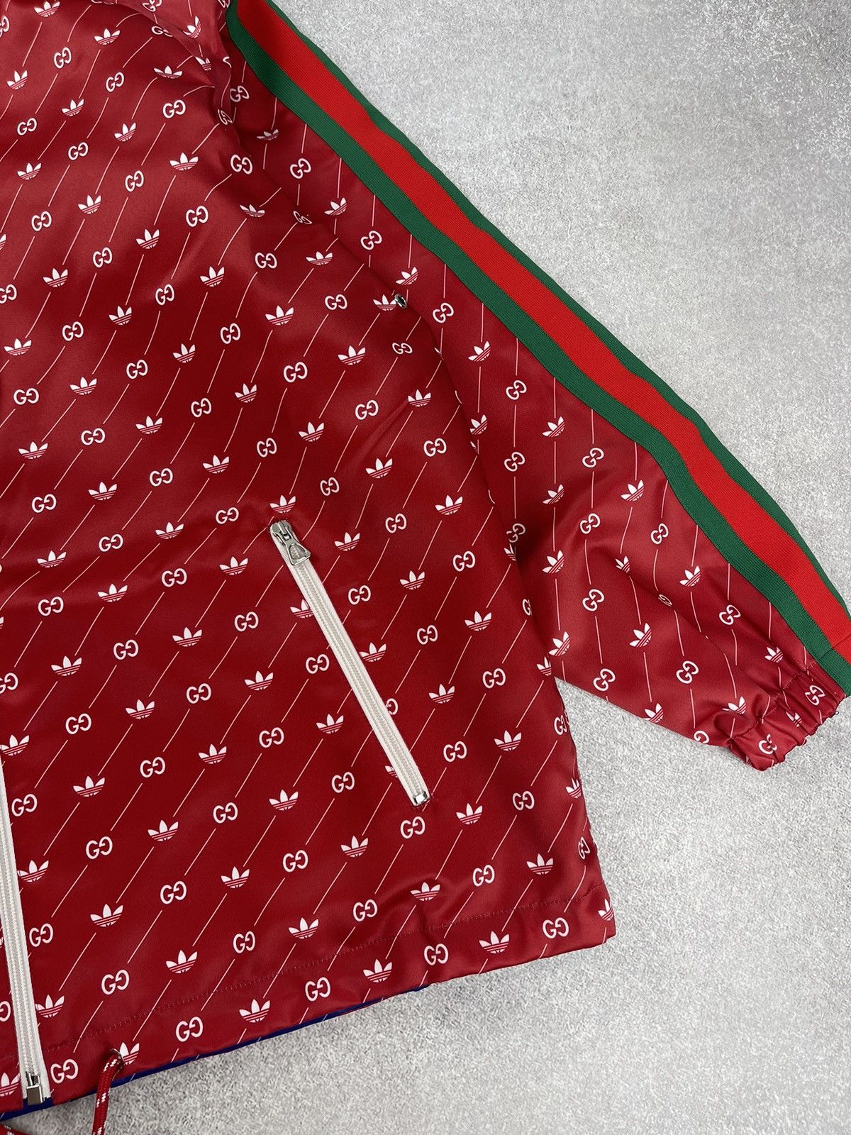 Gucci Adidas x Gucci Reversible Jacket Red/Blue Size 40 Size S / US 4 / IT 40 - 4 Thumbnail