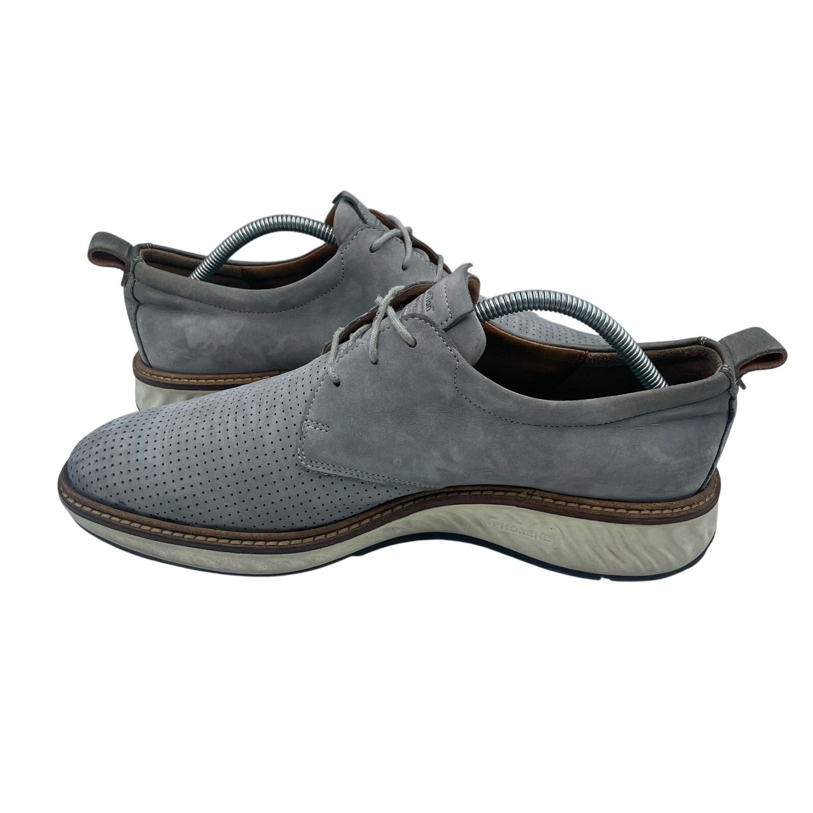 Ecco ECCO ST1 Hybrid Derby Wingtip Oxford Suede Shoe Slate Men 42 Size US 8.5 / EU 41-42 - 5 Thumbnail