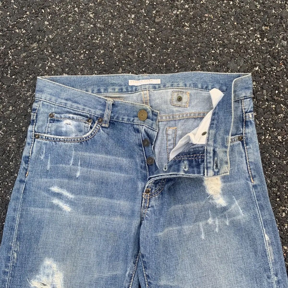 Hysteric Glamour 🔥Distressed Denim 32x31 Faded Jeans Cinch Back Denim Pants Size US 32 / EU 48 - 6 Thumbnail