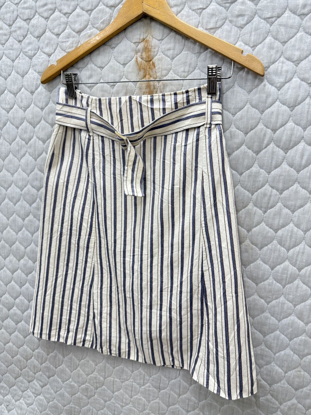 Loro Piana 🔥🔥🔥ARCHIVE LORO PIANA BELTED STRIPE SKIRTS Size 27" / US 4 / IT 40 - 3 Thumbnail