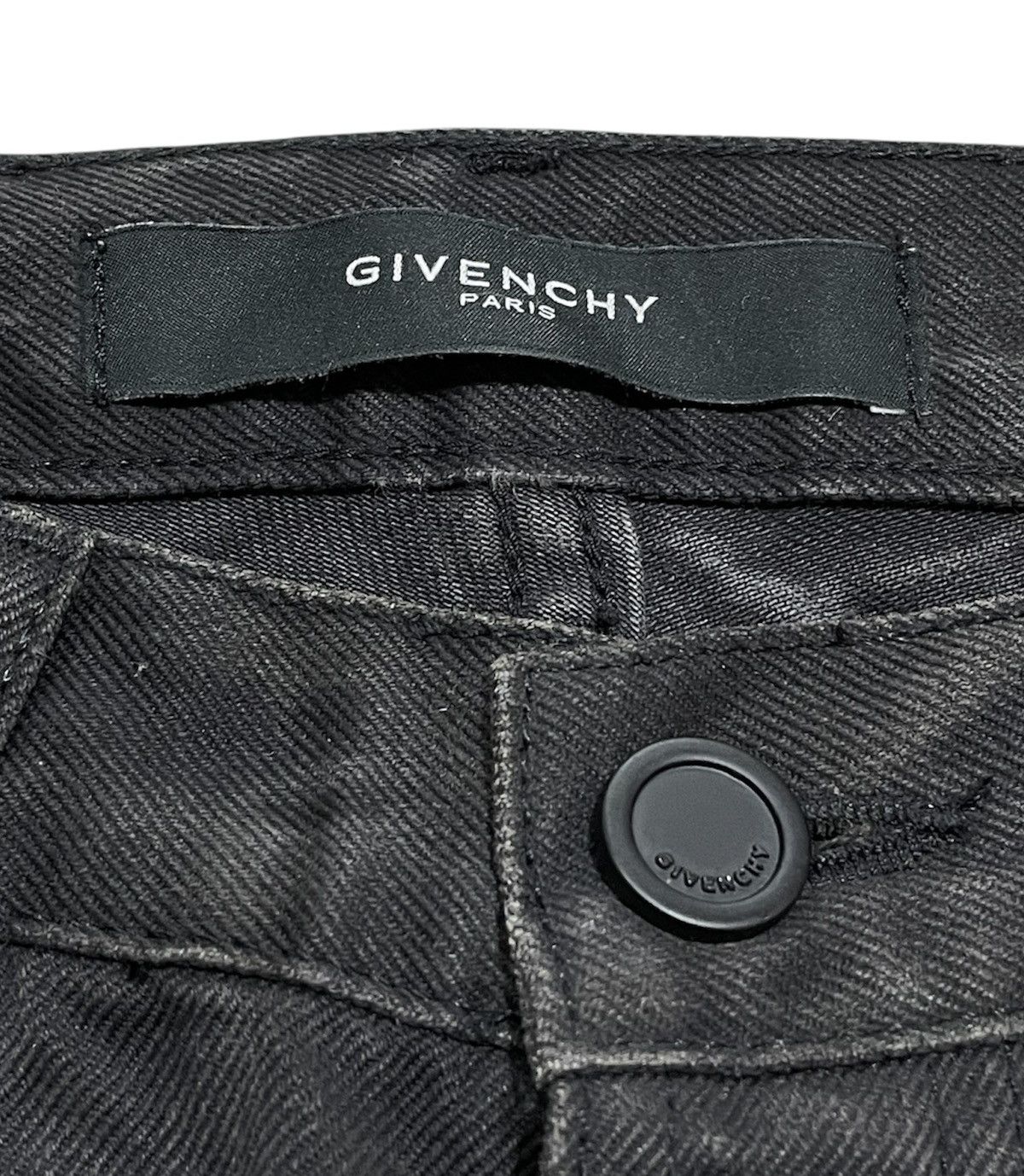 Givenchy SS12 Black Dyed Wrinkled Effect Denim Size US 28 / EU 44 - 6 Thumbnail