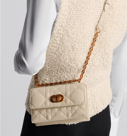 Dior o1w1db11125 S5169U Size: OS / Miss Caro Mini Bag in Ivory Size ONE SIZE - 8 Thumbnail