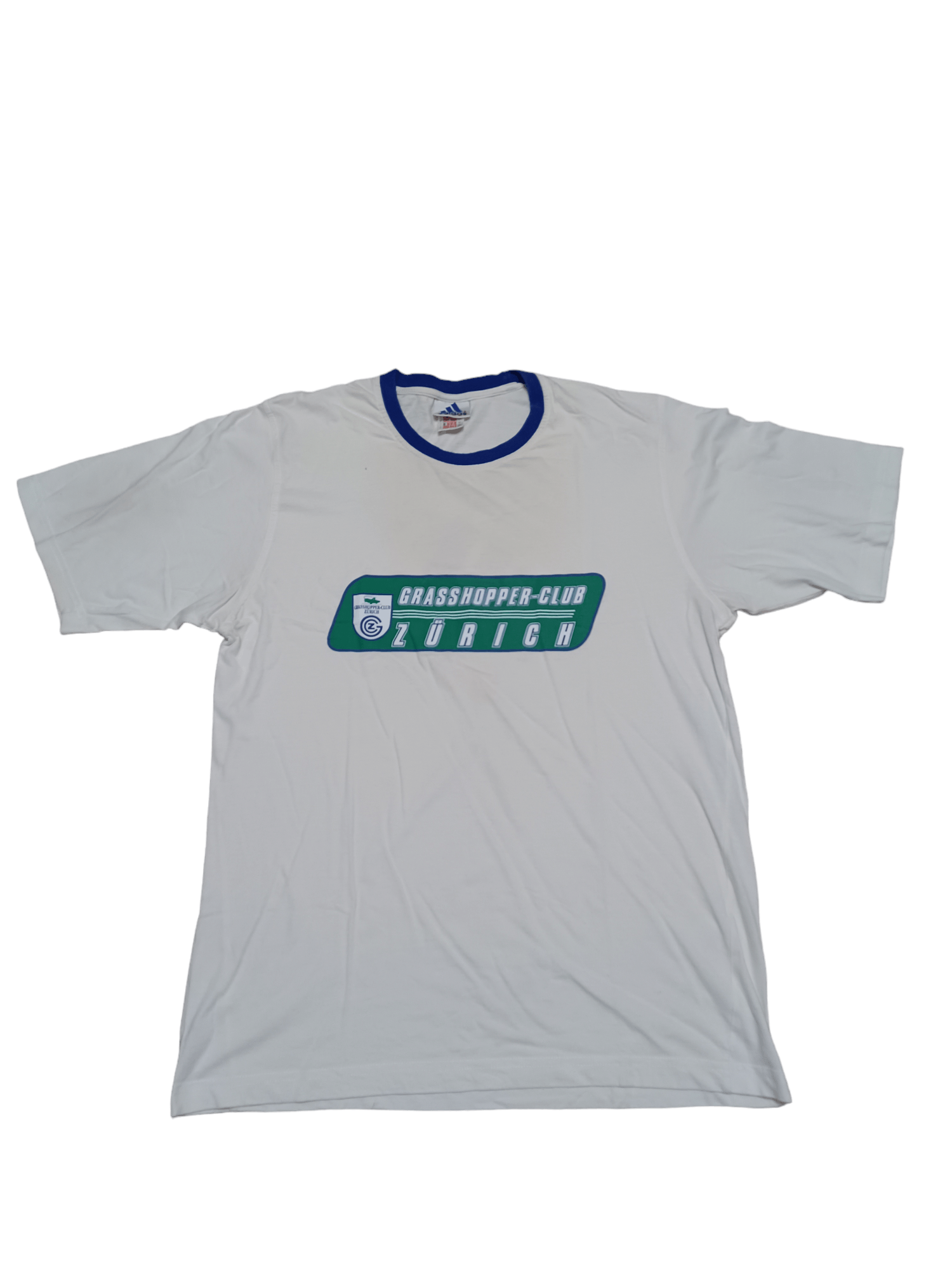 Adidas GRASSHOPERS ZURICH ADIDAS VINTAGE 90S SOCCER TEE BIGLOGO Size US L / EU 52-54 / 3 - 1 Thumbnail